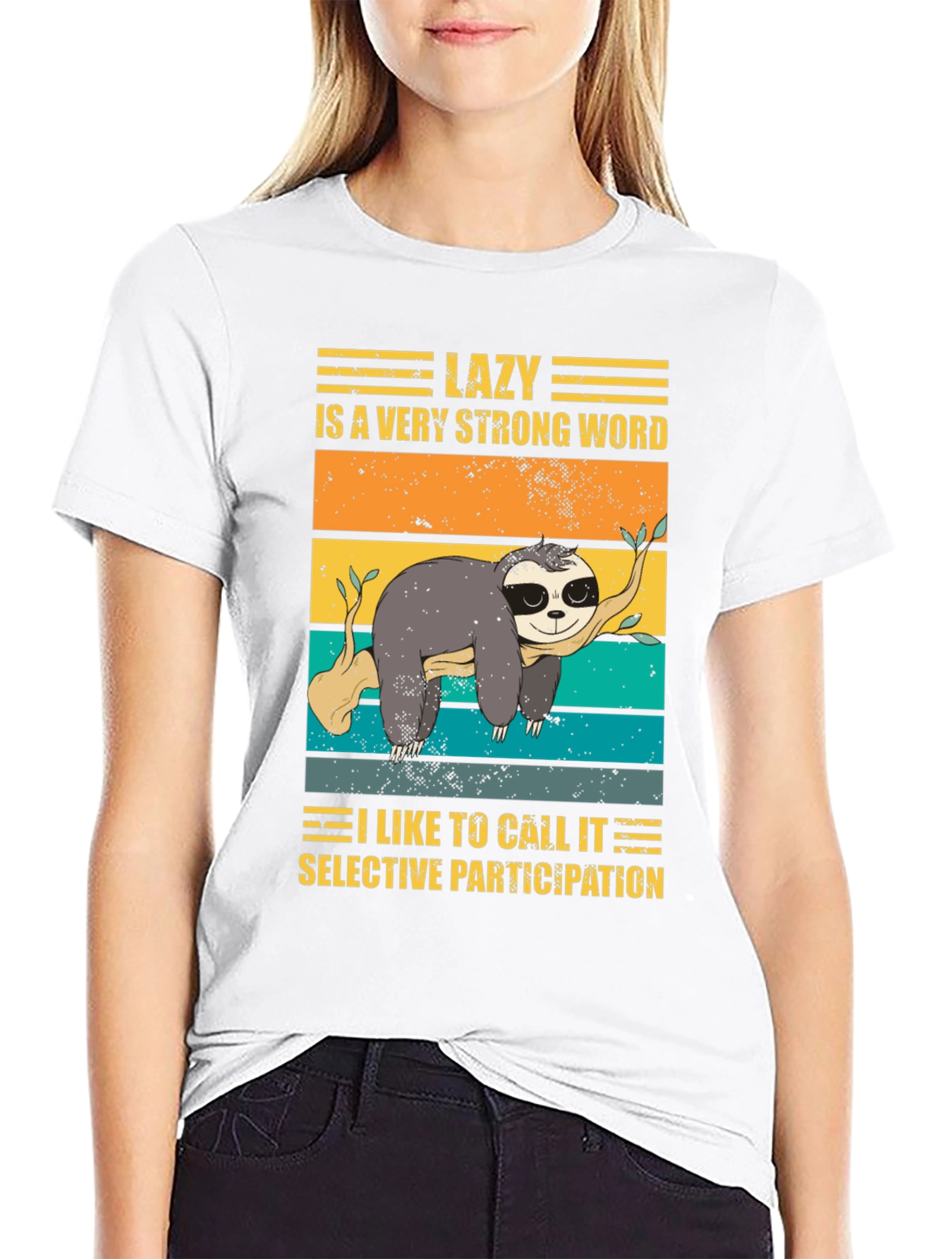 Lazy Sloth Graphic Tee