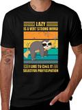 Lazy Sloth Graphic Tee