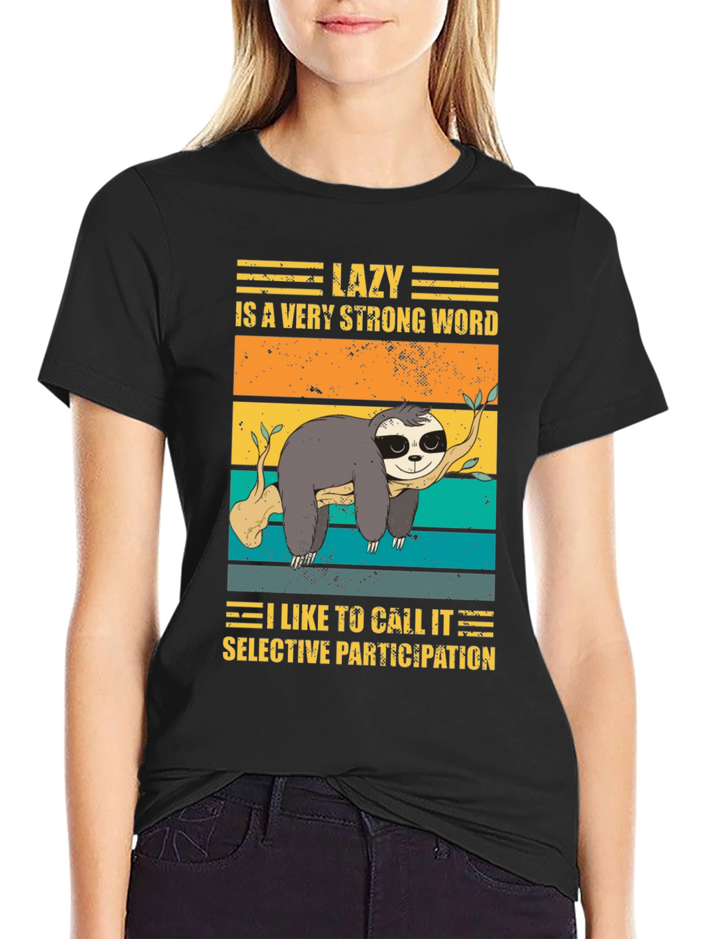 Lazy Sloth Graphic Tee