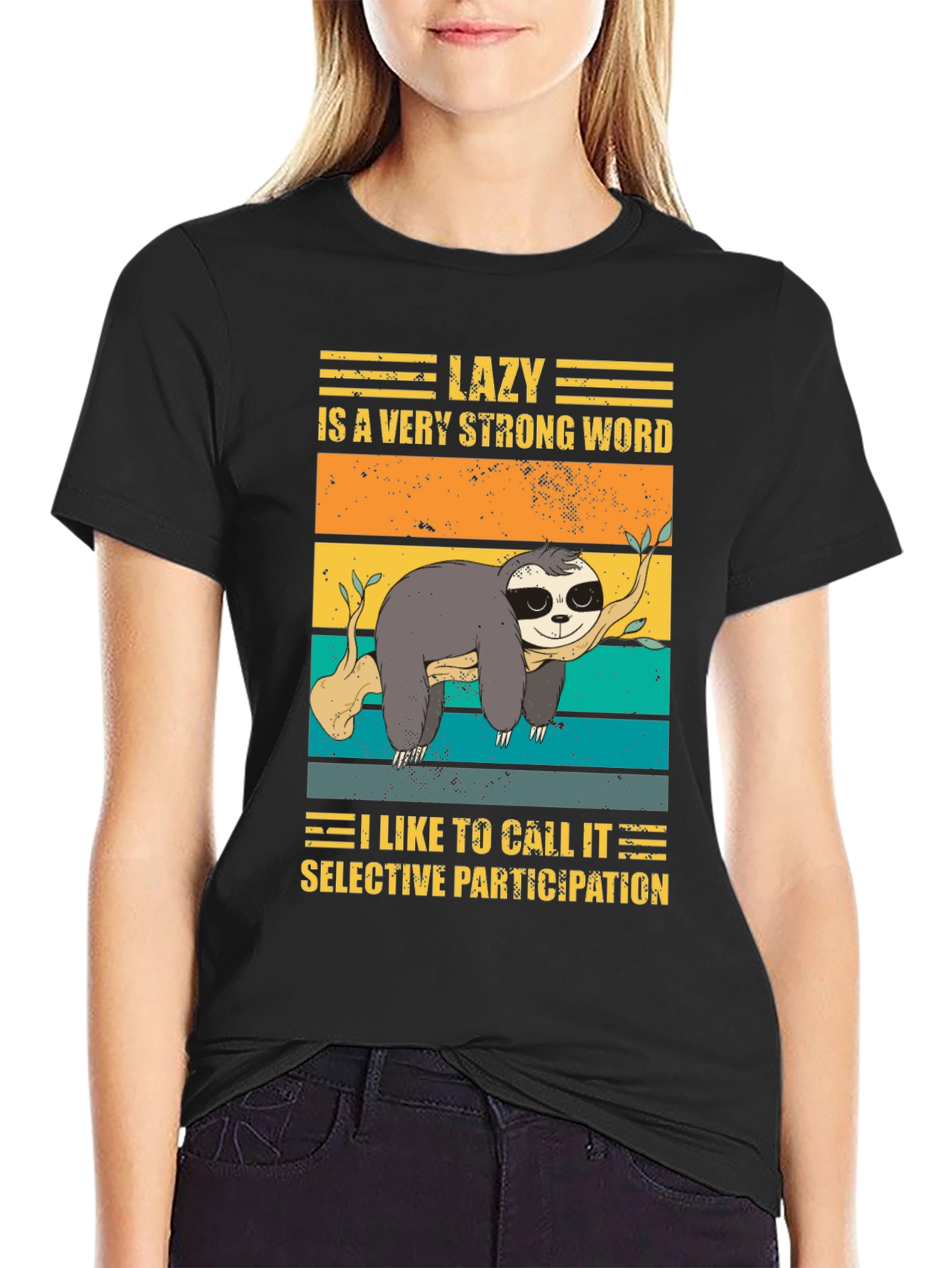 Lazy Sloth Graphic Tee