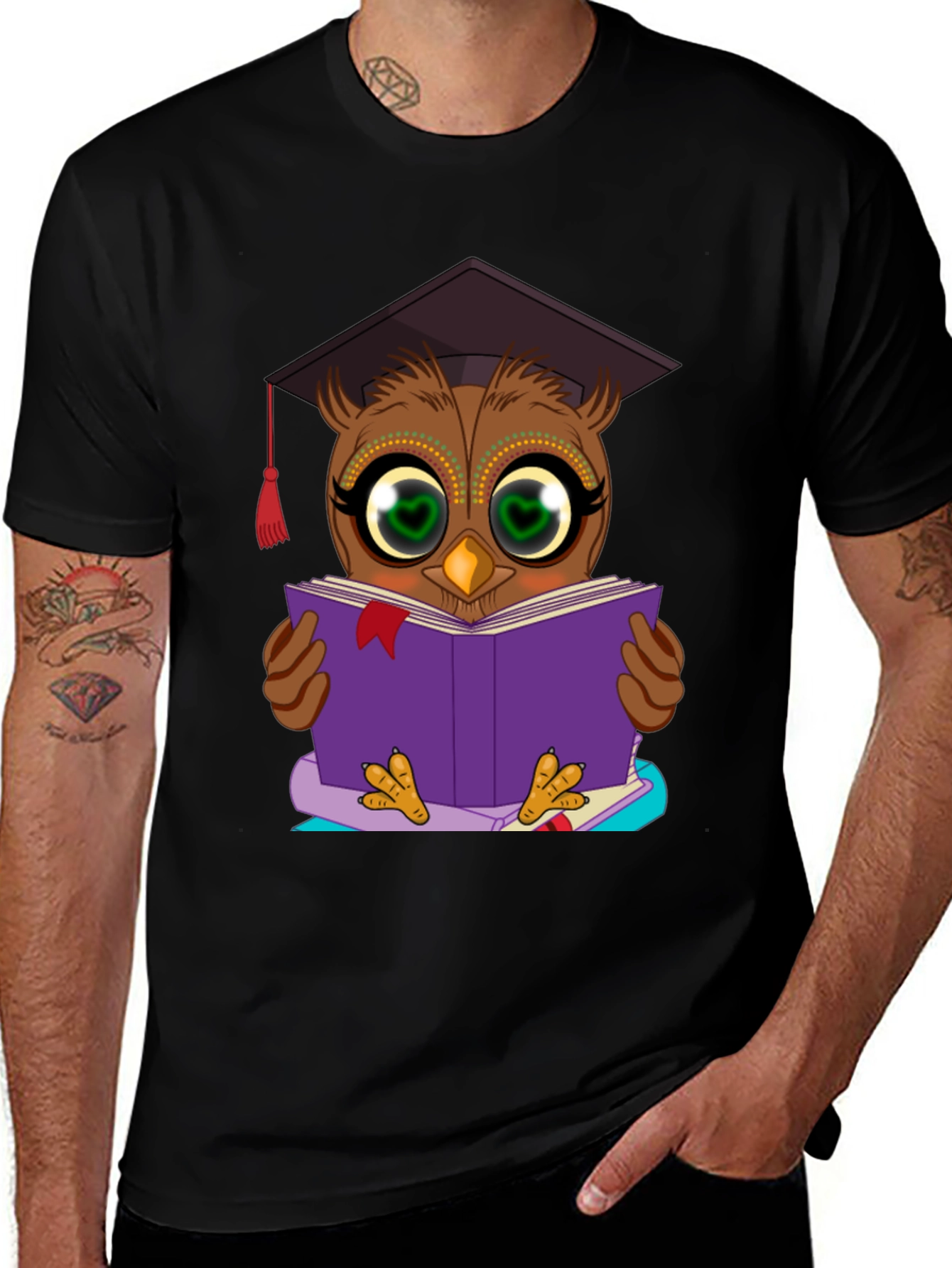 Graduation Owl Reading Book T-Shirt