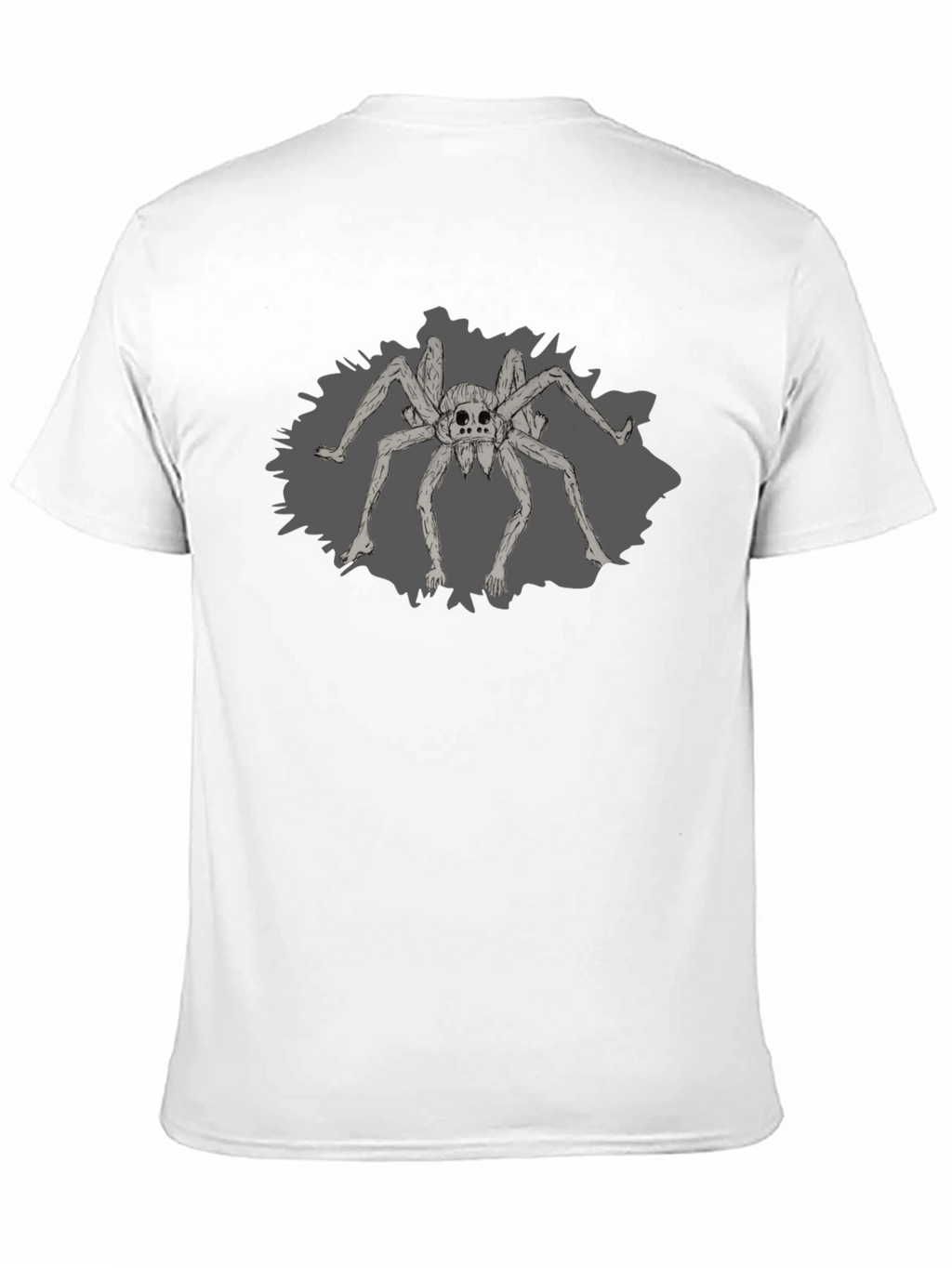 Creepy Spider Graphic Tee - Black