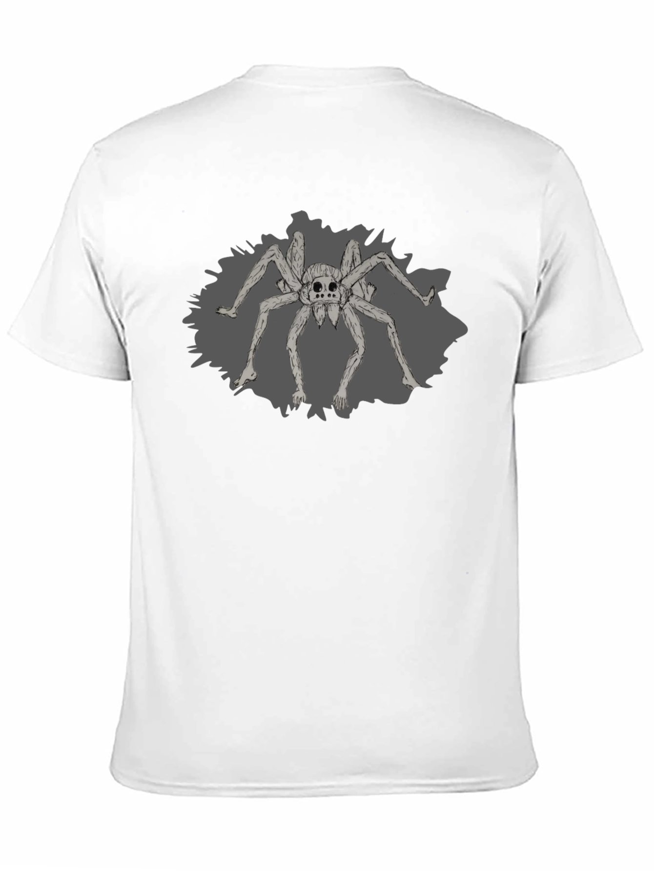 Creepy Spider Graphic Tee - Black