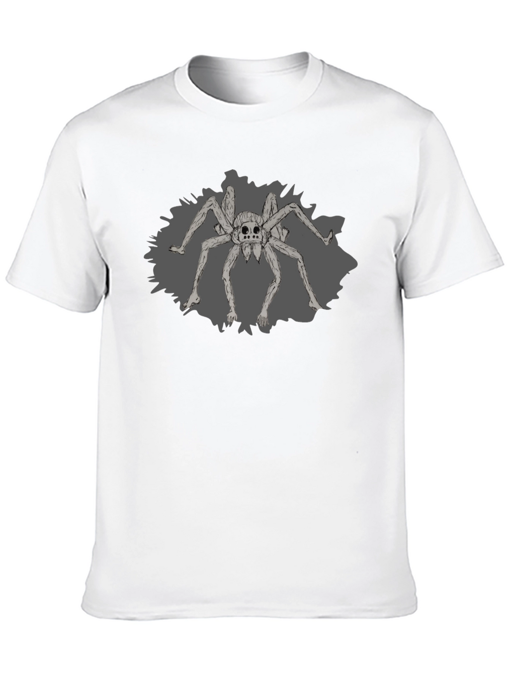 Creepy Spider Graphic Tee - Black
