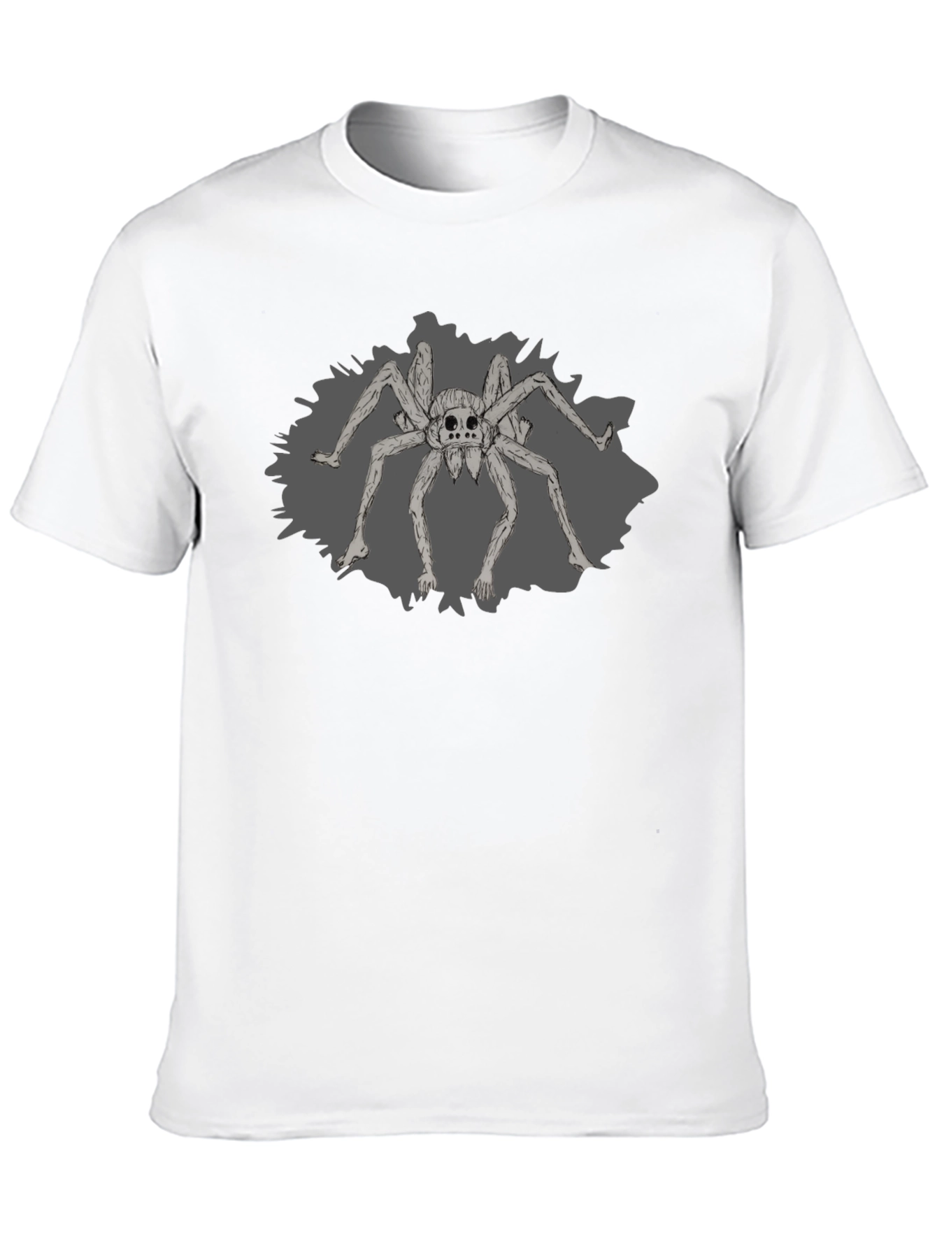 Creepy Spider Graphic Tee - Black
