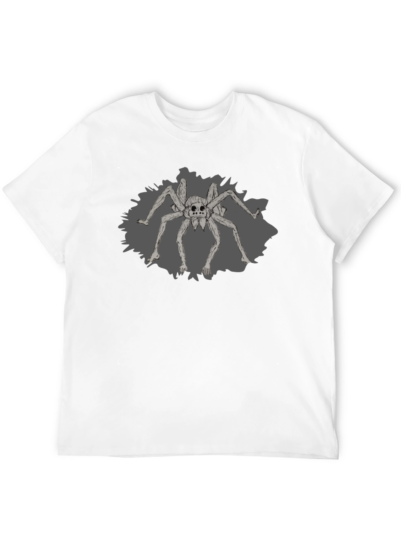 Creepy Spider Graphic Tee - Black
