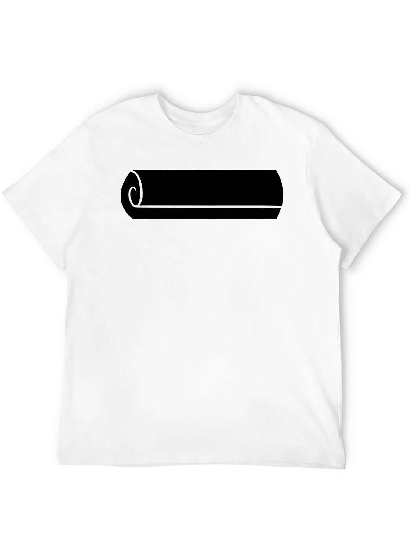 Mens Black Scroll Graphic Tee