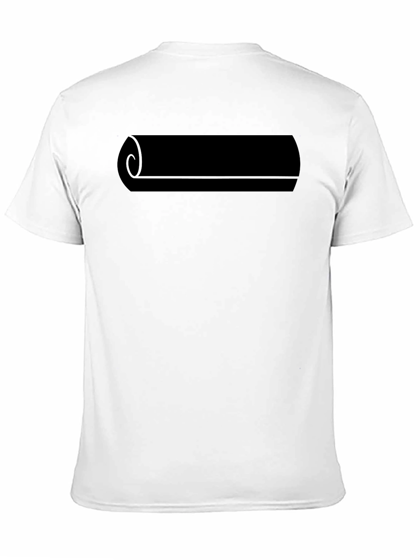 Mens Black Scroll Graphic Tee