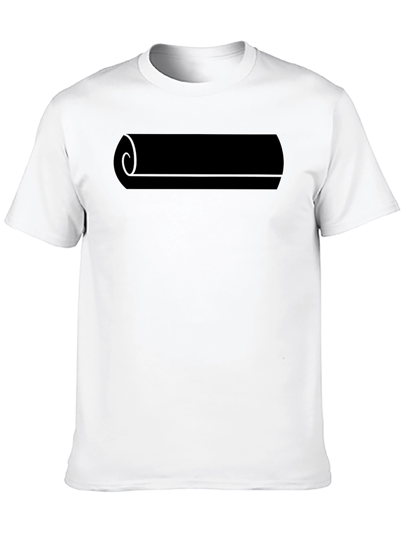 Mens Black Scroll Graphic Tee