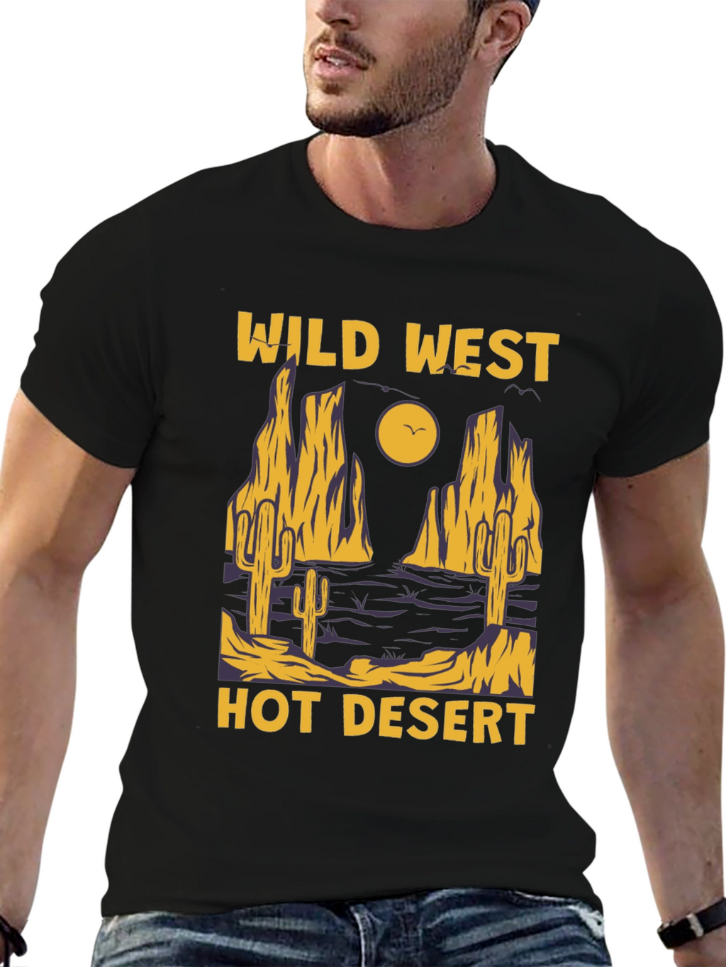 Wild West Hot Desert Graphic T-Shirt