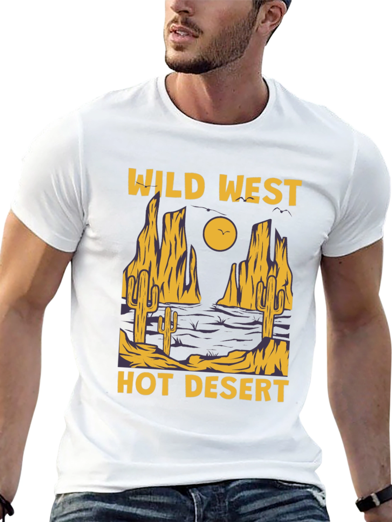 Wild West Hot Desert Graphic T-Shirt