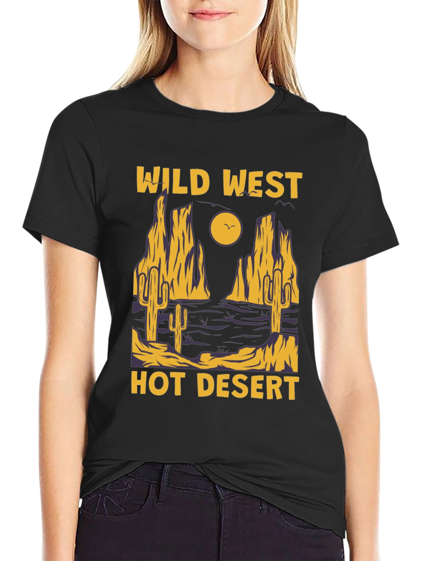 Wild West Hot Desert Graphic T-Shirt