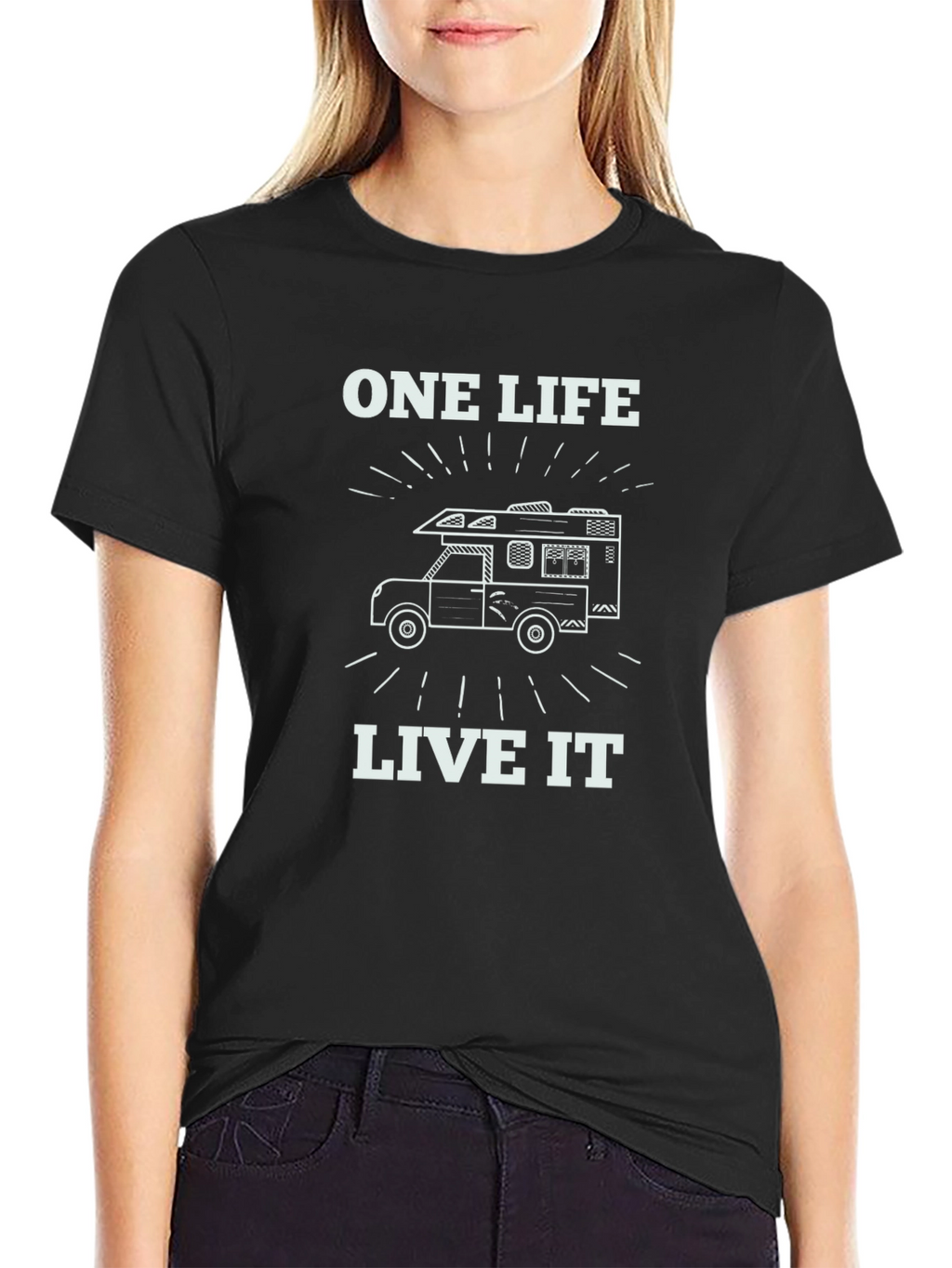 One Life Live It Camping RV T-Shirt