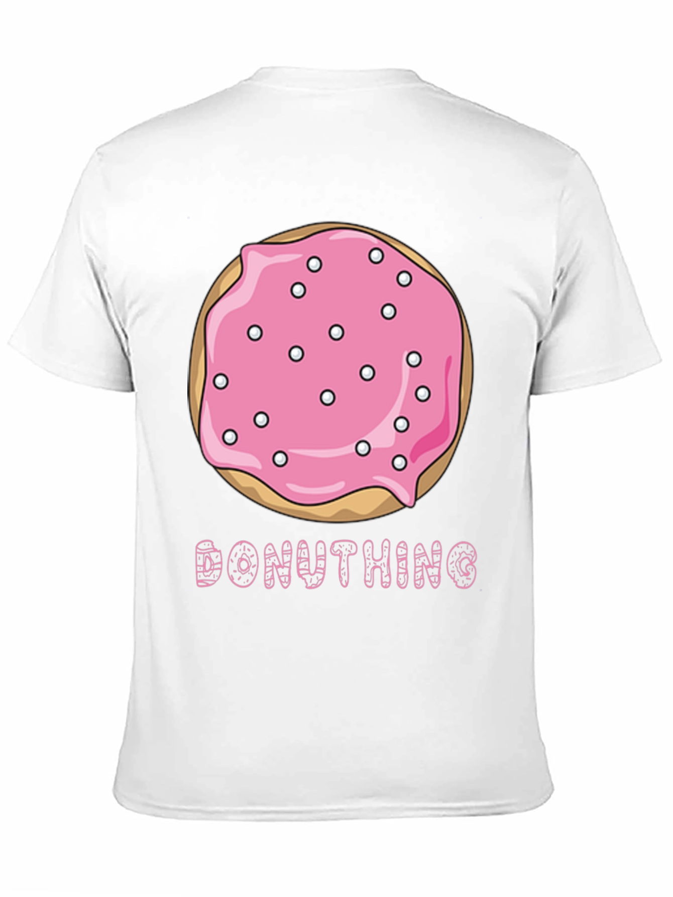 Donut Thing T-Shirt - Pink Sprinkled Donut Graphic Tee