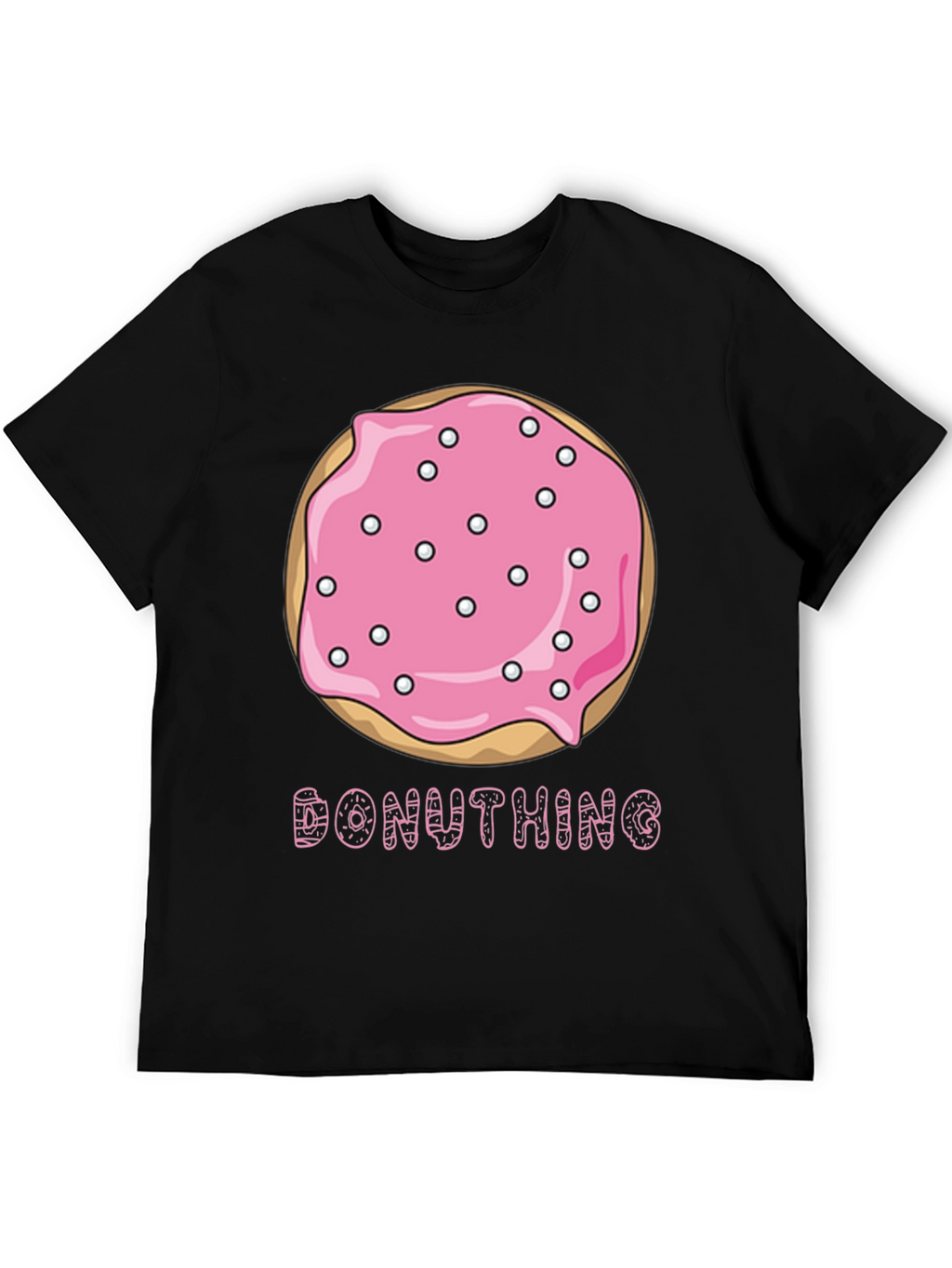 Donut Thing T-Shirt - Pink Sprinkled Donut Graphic Tee