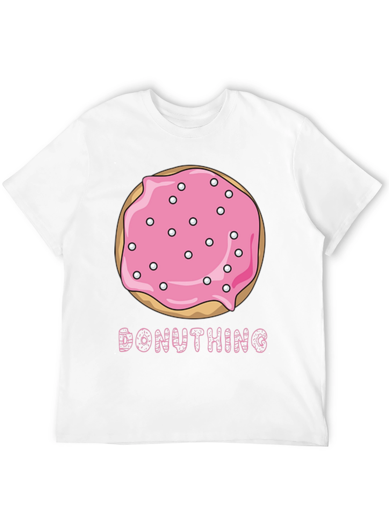 Donut Thing T-Shirt - Pink Sprinkled Donut Graphic Tee