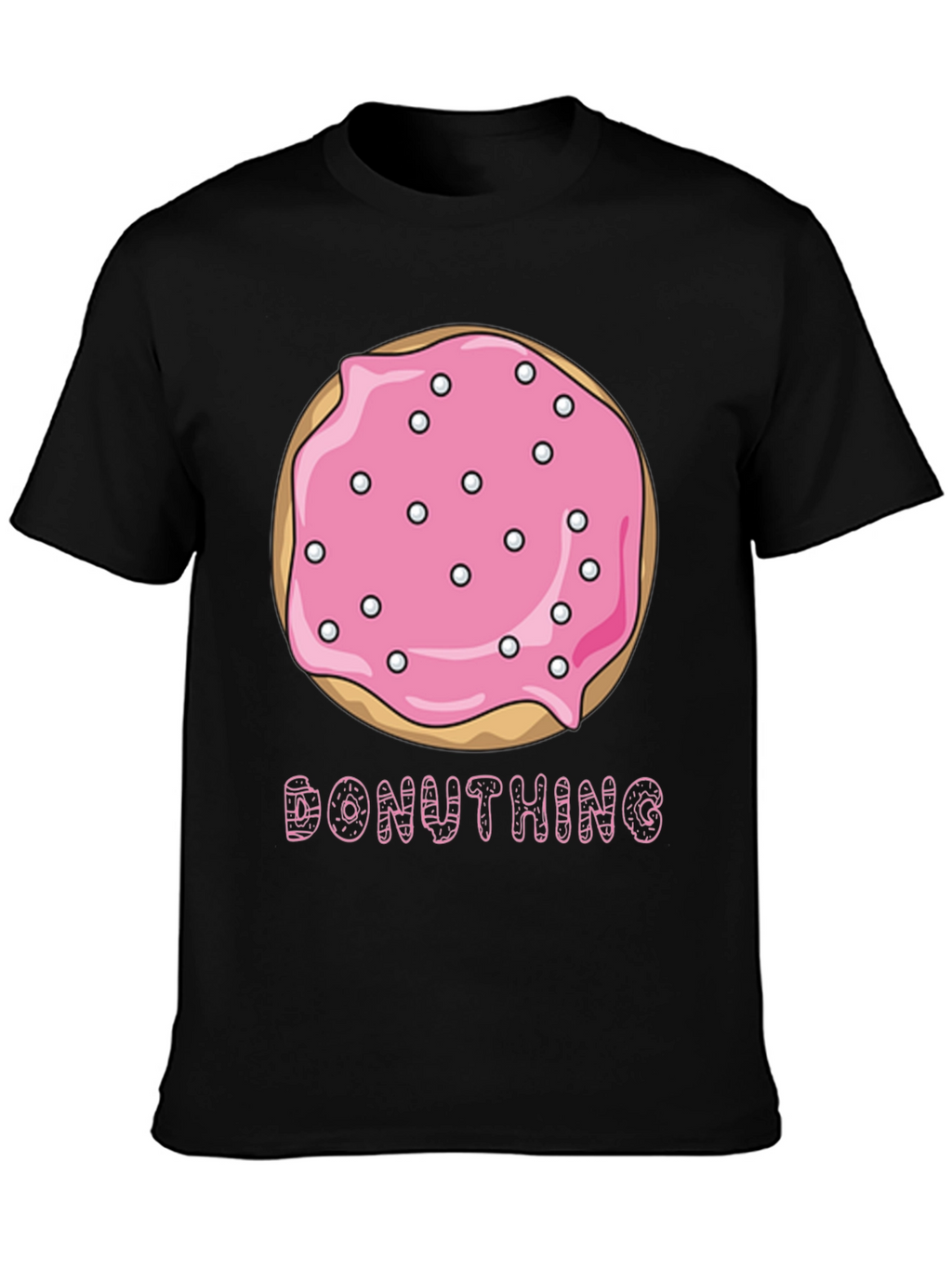 Donut Thing T-Shirt - Pink Sprinkled Donut Graphic Tee