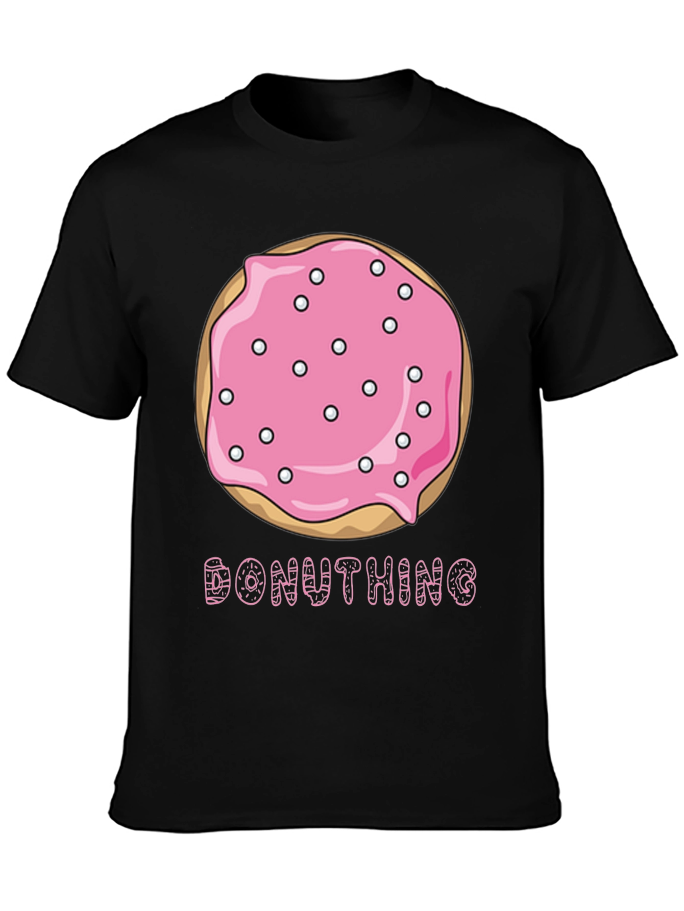 Donut Thing T-Shirt - Pink Sprinkled Donut Graphic Tee