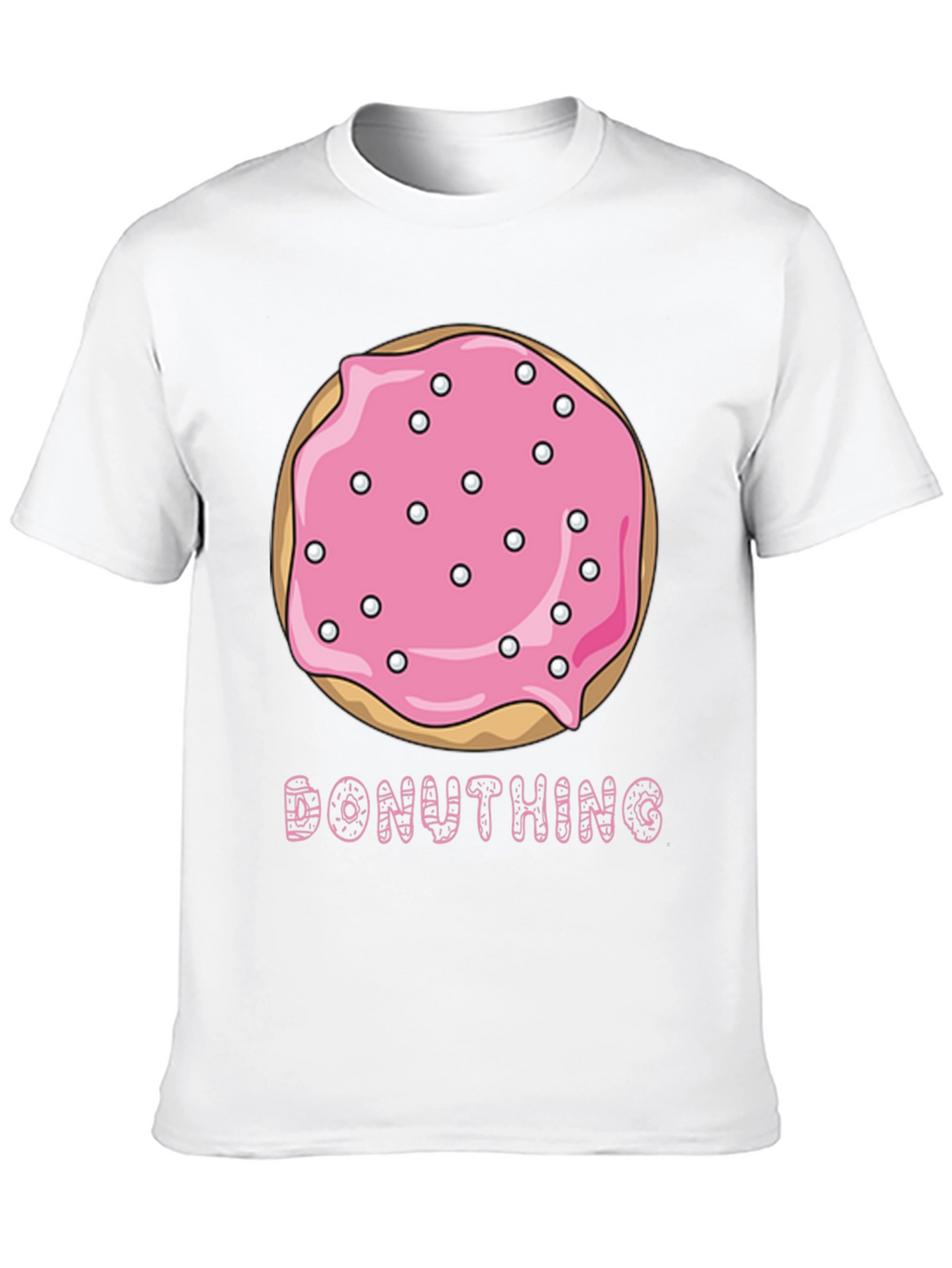 Donut Thing T-Shirt - Pink Sprinkled Donut Graphic Tee