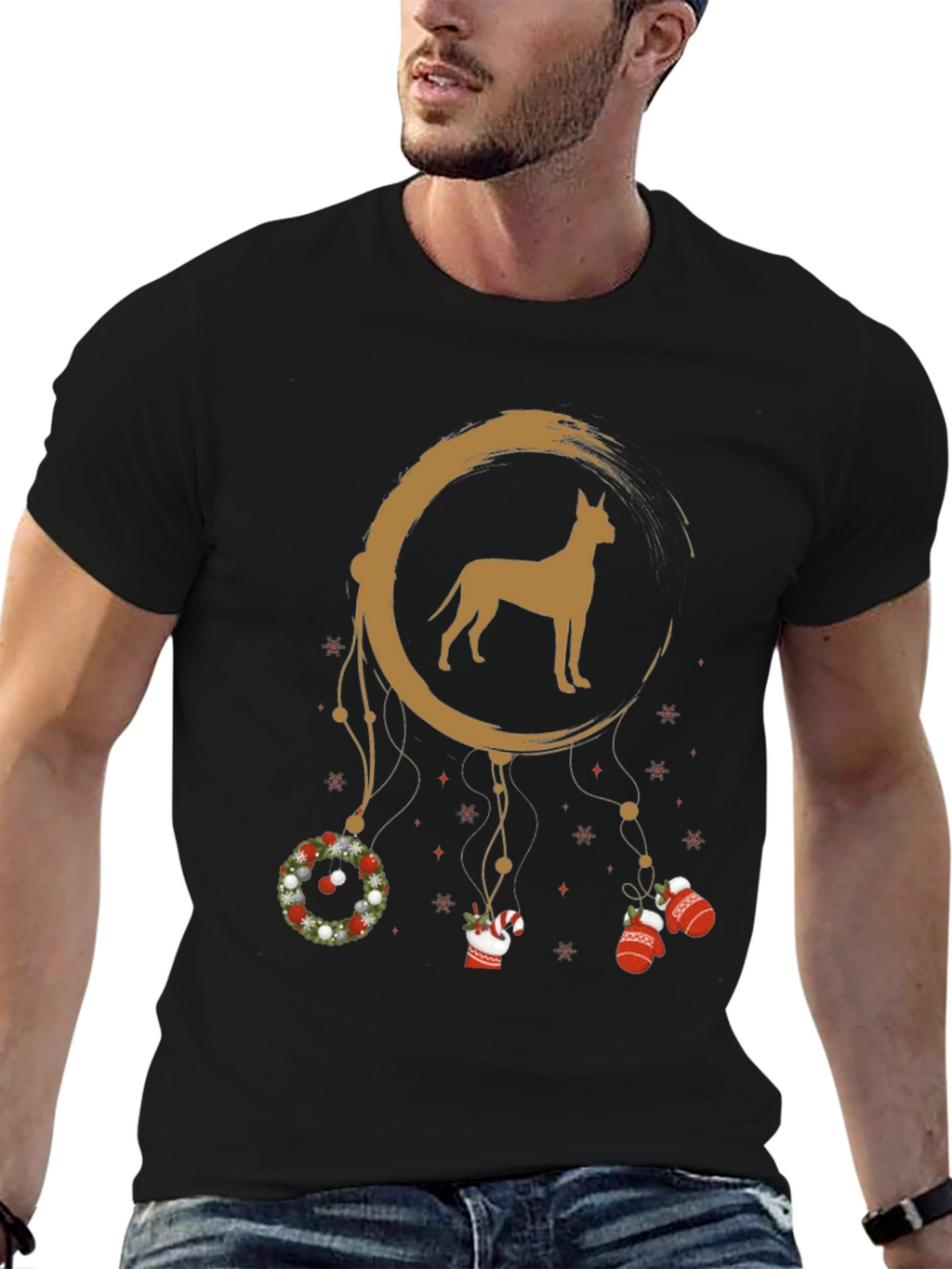 Dog Dreamcatcher Christmas T-Shirt