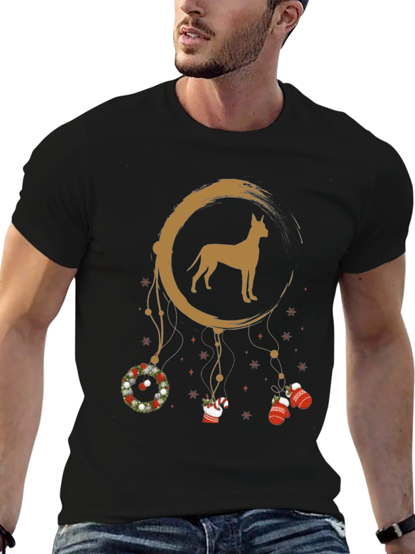 Dog Dreamcatcher Christmas T-Shirt