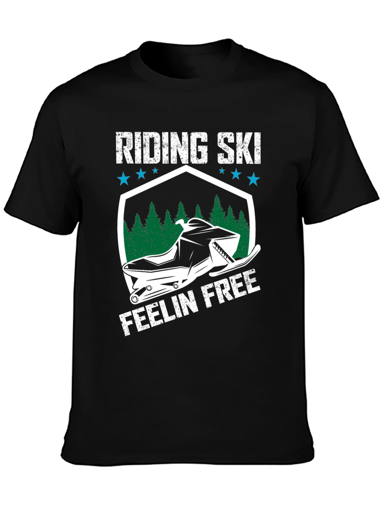 Riding Ski Feelin Free Graphic Tee - Adventure Apparel