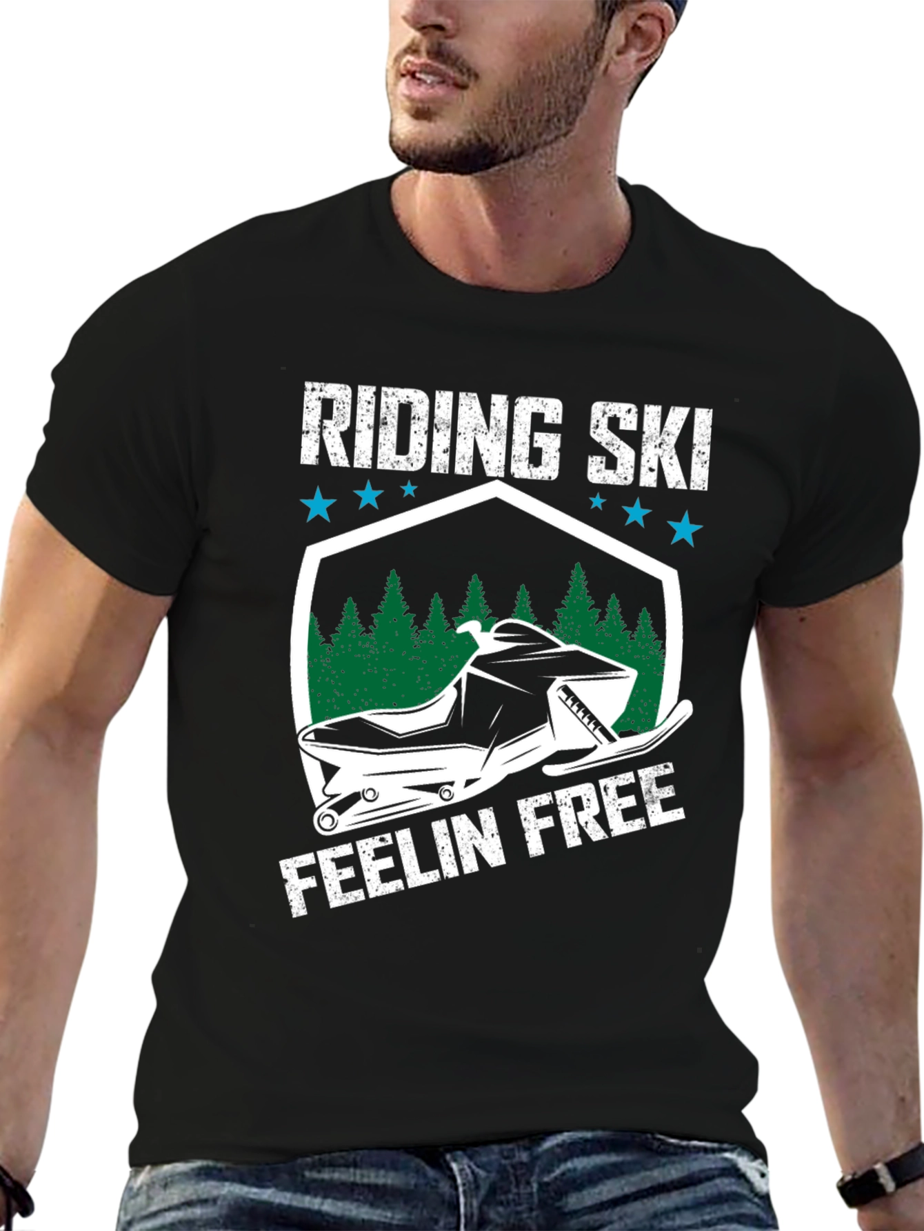 Riding Ski Feelin Free Graphic Tee - Adventure Apparel