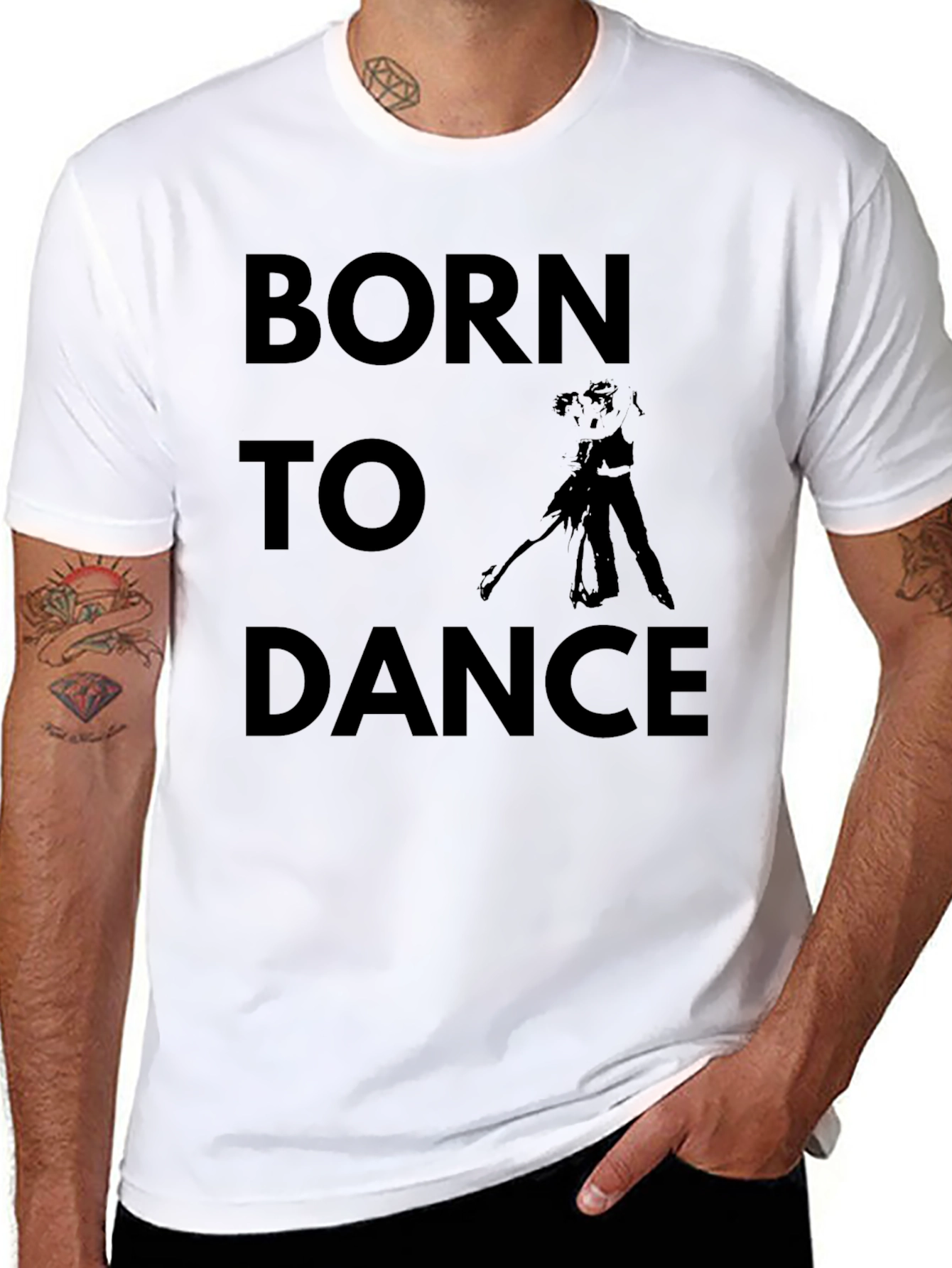 Born To Dance T-Shirt - Black Graphic Tee