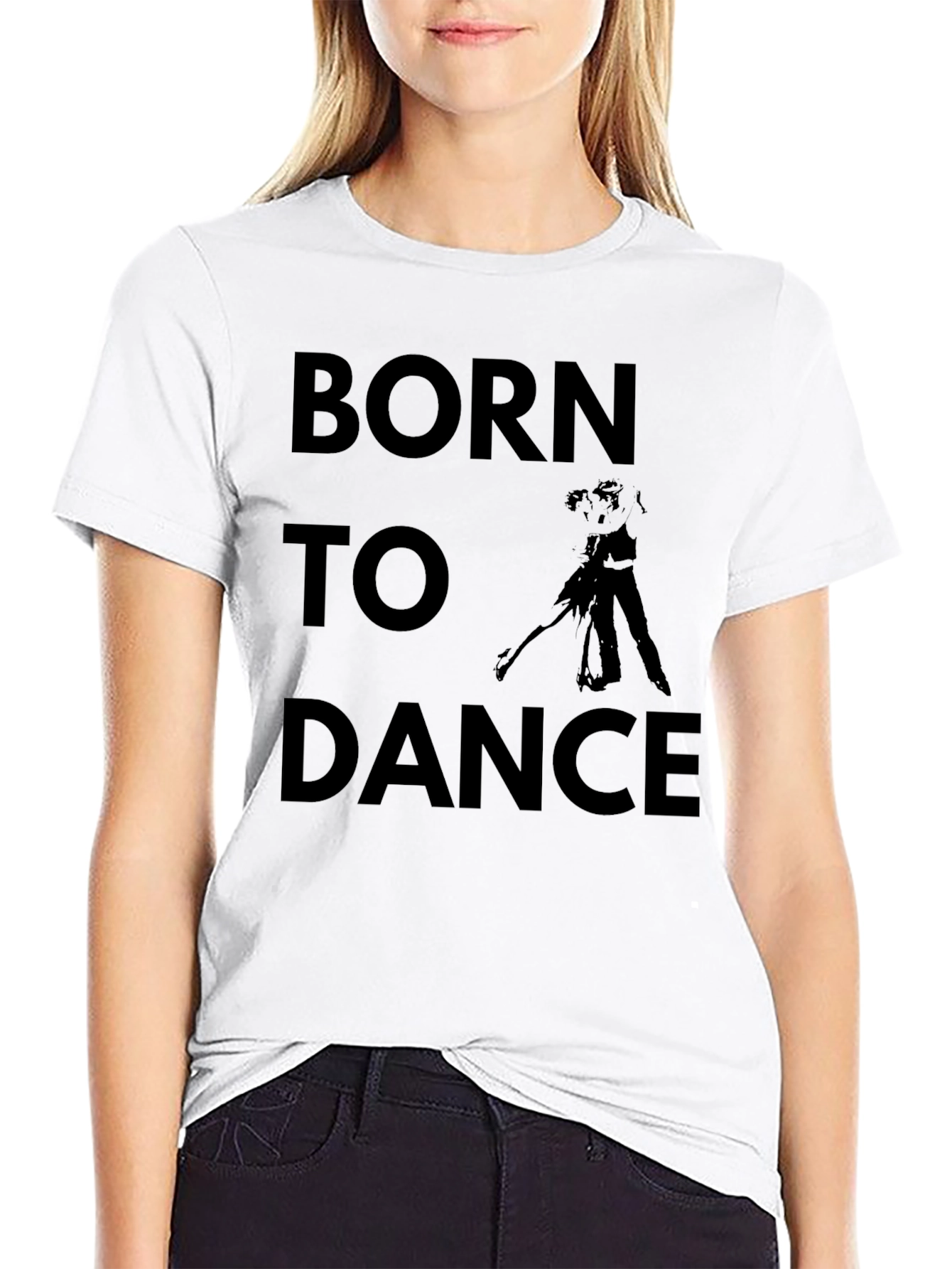 Born To Dance T-Shirt - Black Graphic Tee