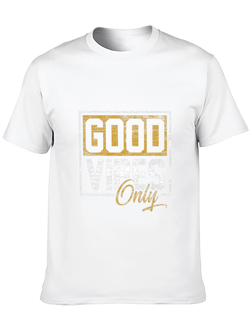Good Vibes Only Graphic Tee - Black Cotton Shirt