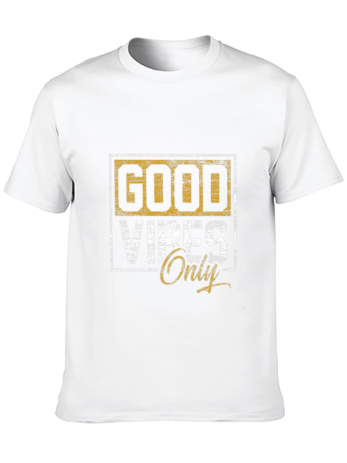 Good Vibes Only Graphic Tee - Black Cotton Shirt