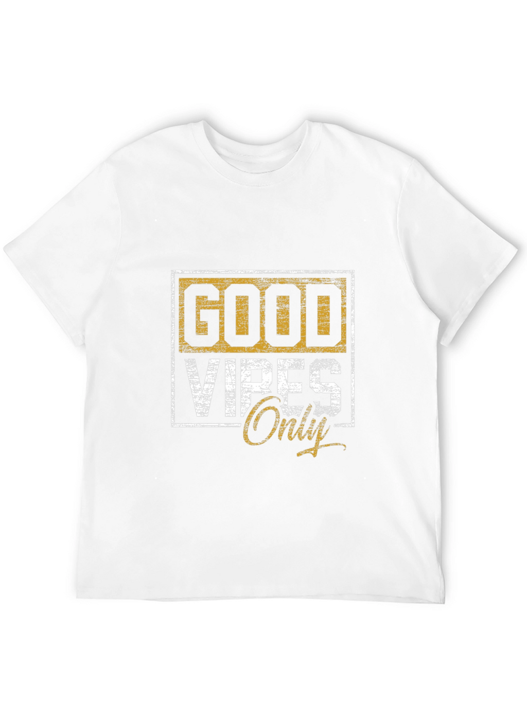 Good Vibes Only Graphic Tee - Black Cotton Shirt