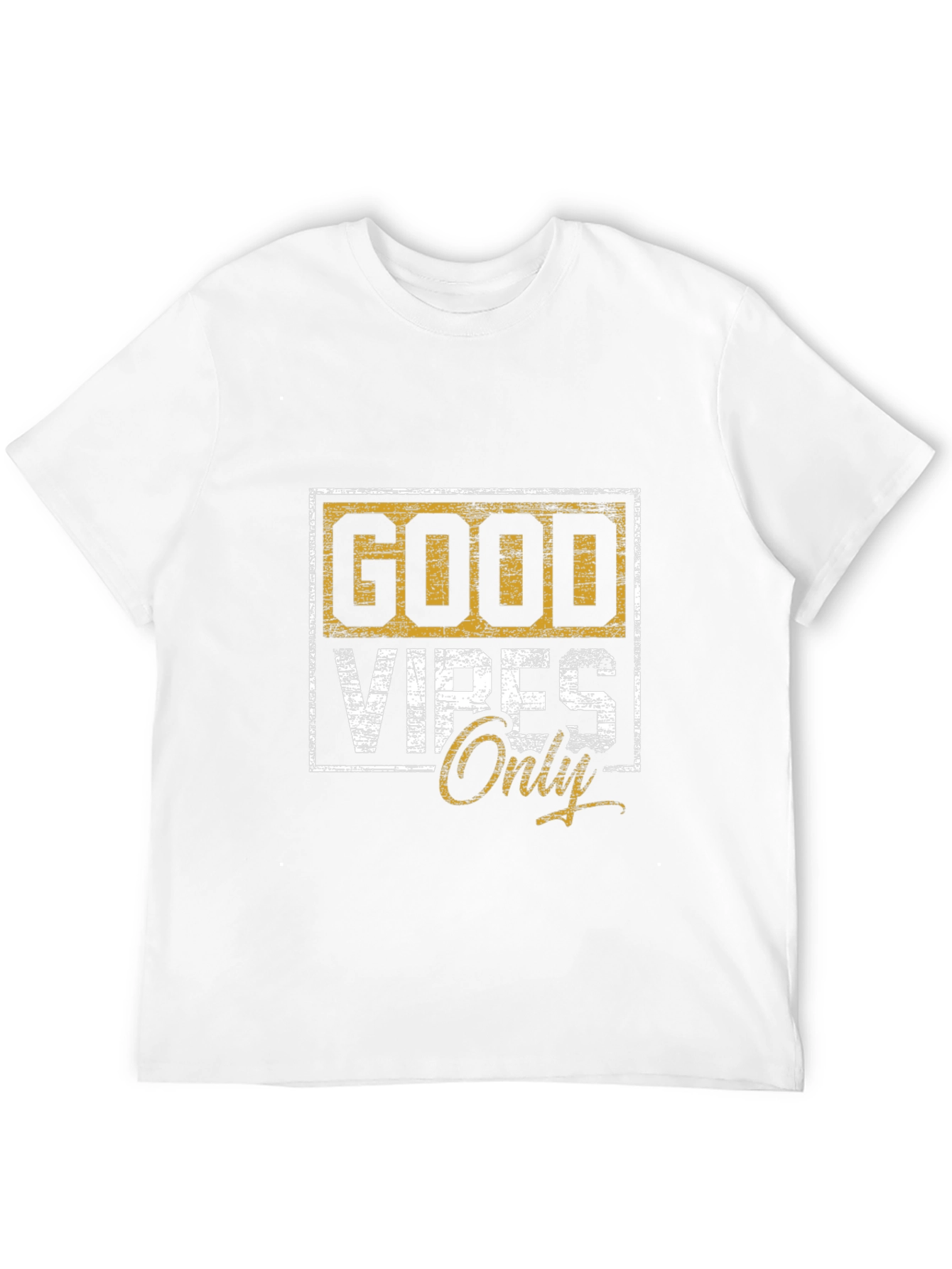 Good Vibes Only Graphic Tee - Black Cotton Shirt