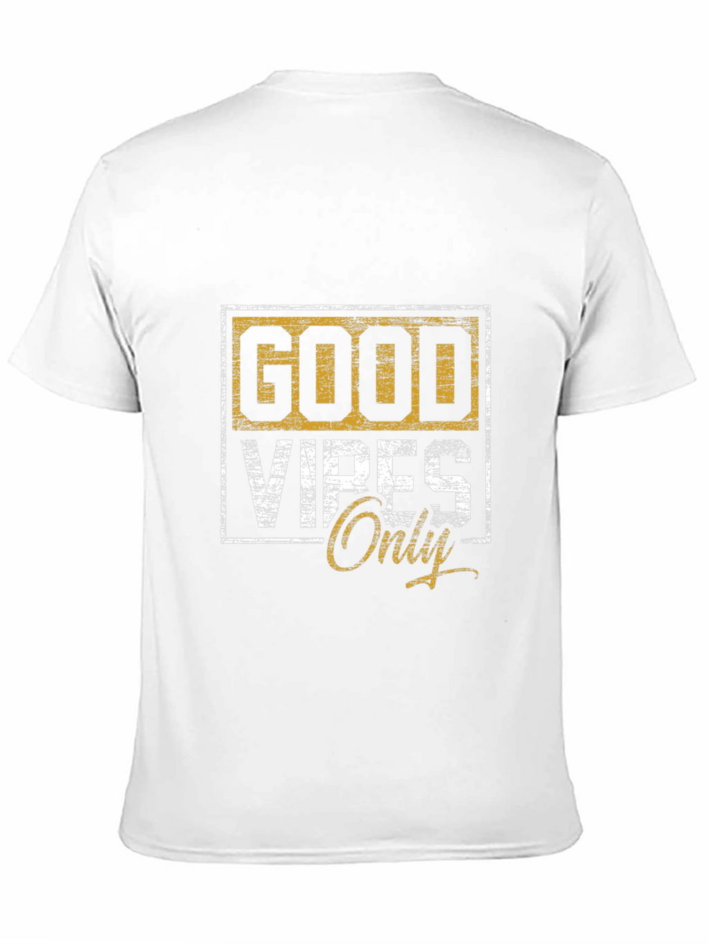 Good Vibes Only Graphic Tee - Black Cotton Shirt