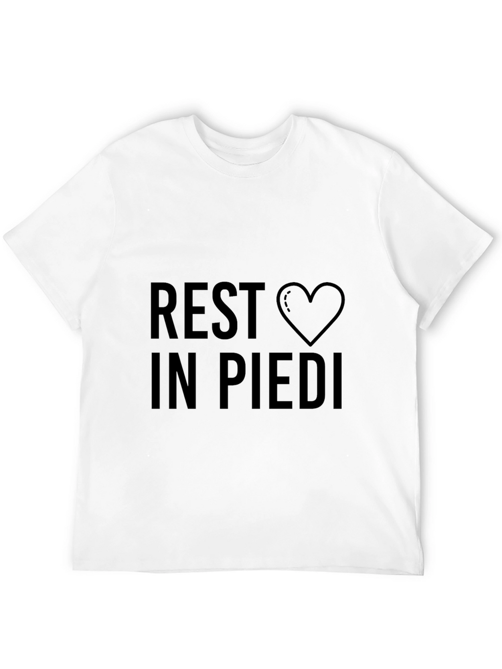 Rest in Piedi Heart Graphic T-Shirt