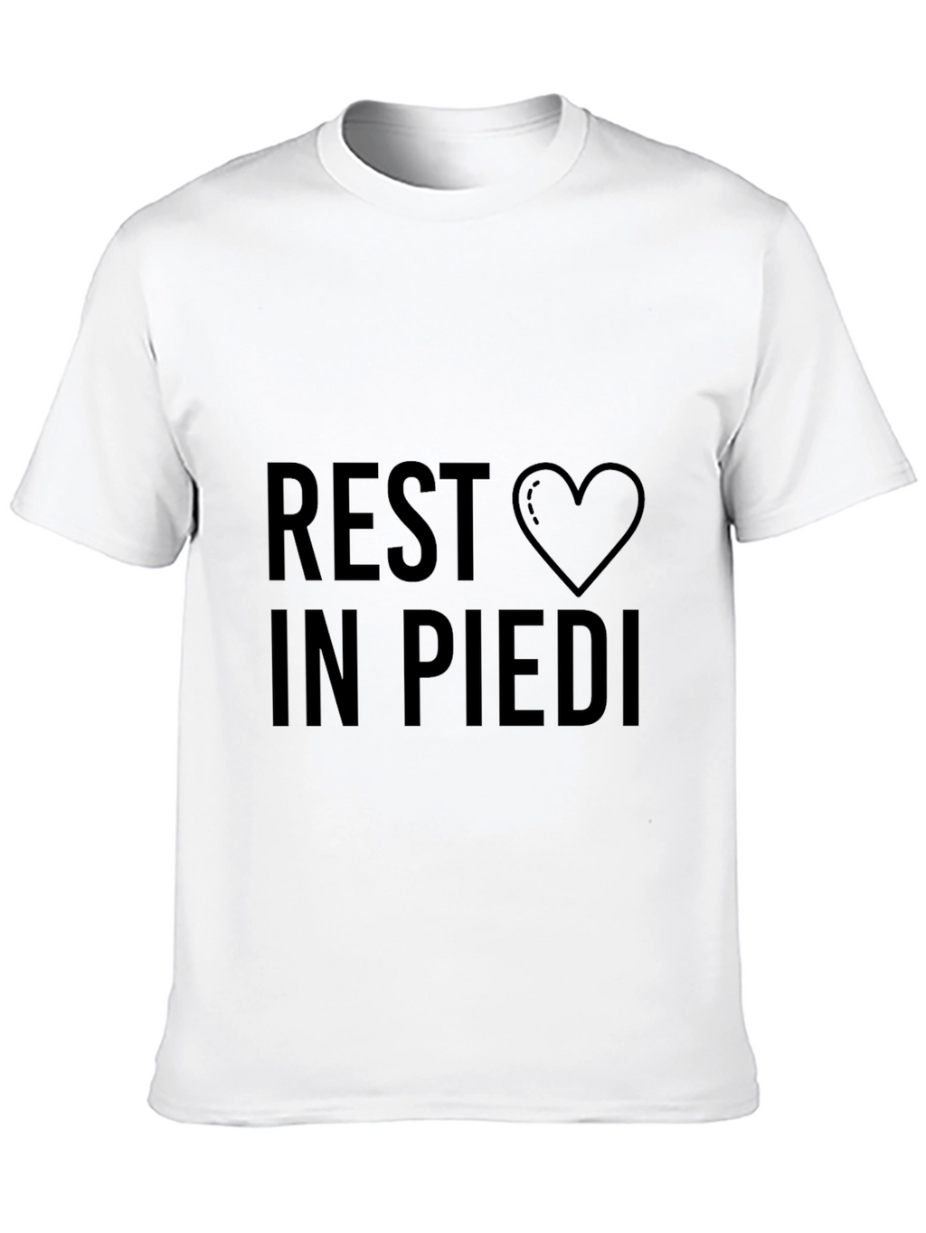 Rest in Piedi Heart Graphic T-Shirt