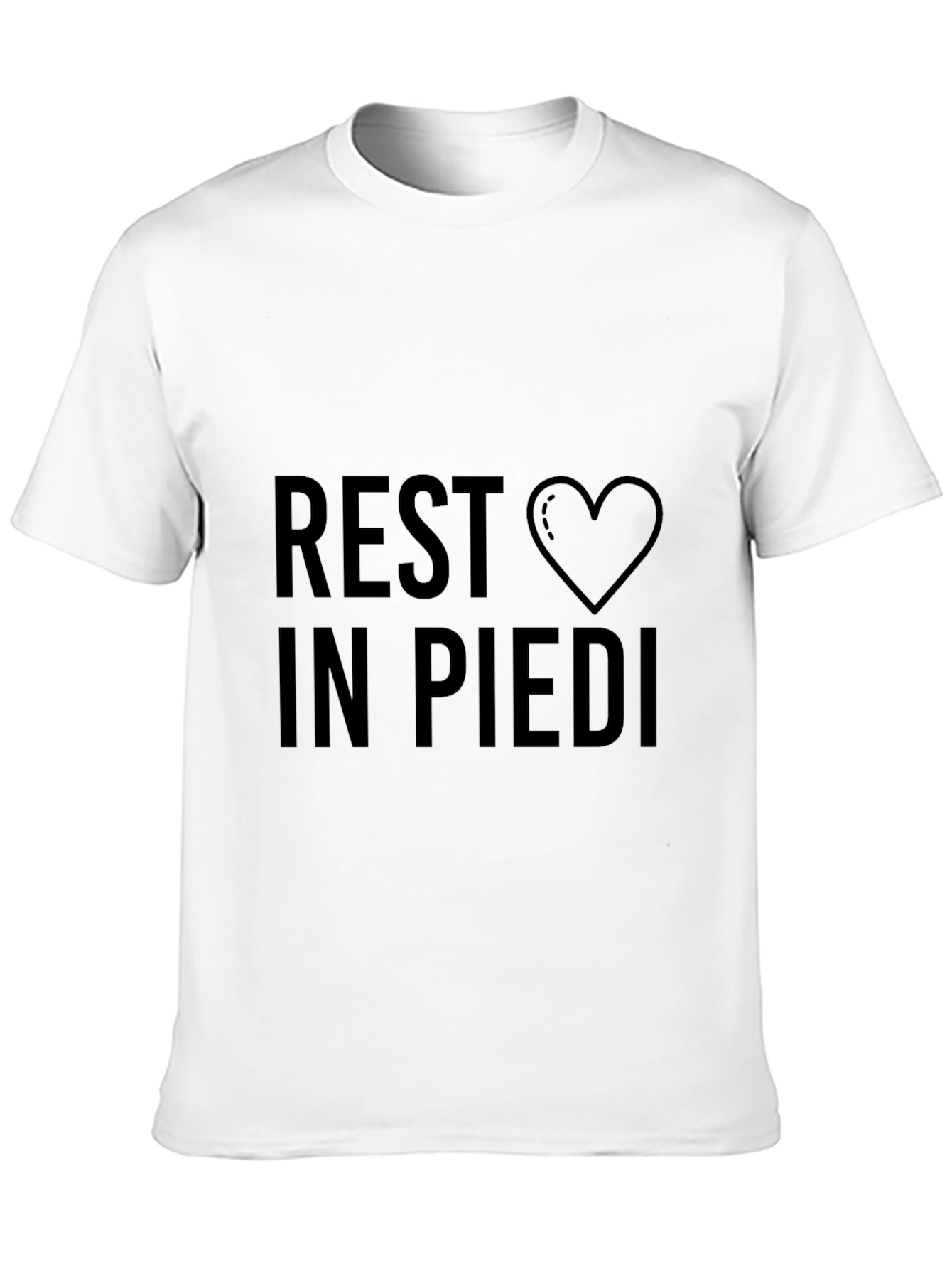 Rest in Piedi Heart Graphic T-Shirt