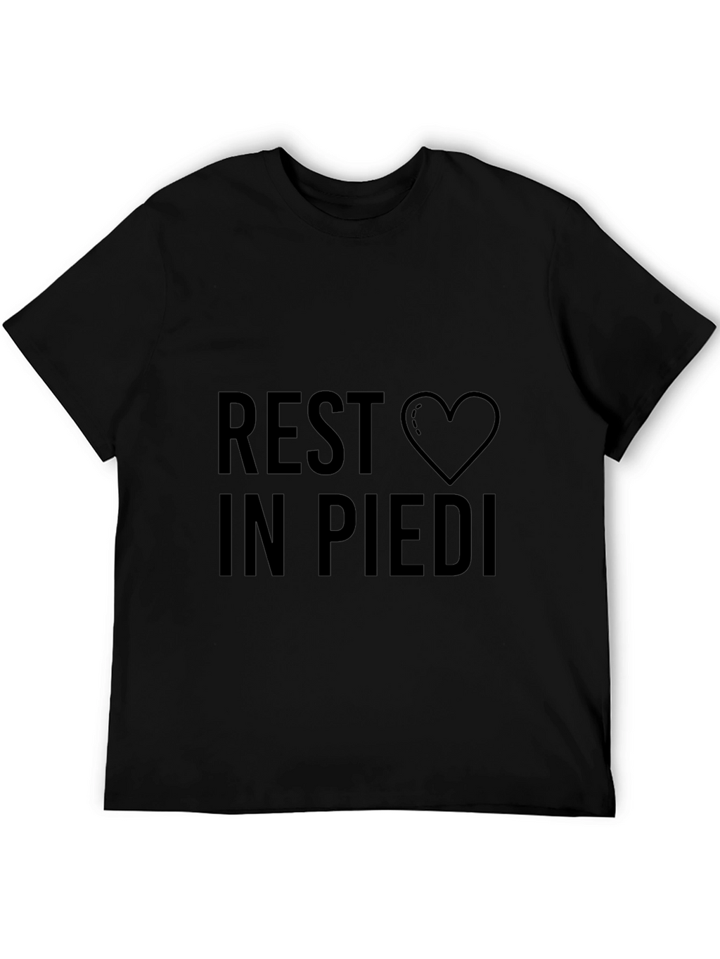 Rest in Piedi Heart Graphic T-Shirt
