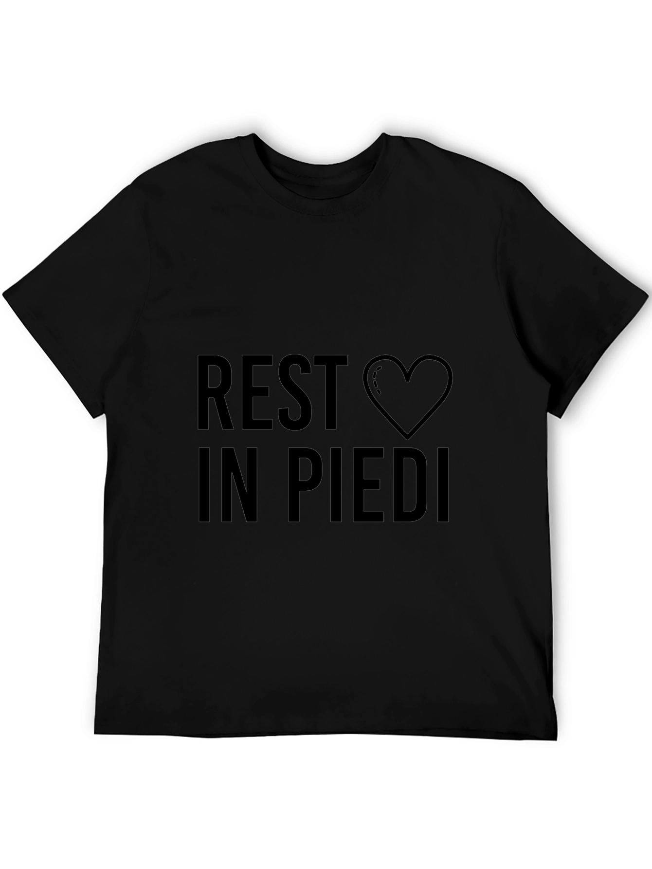 Rest in Piedi Heart Graphic T-Shirt