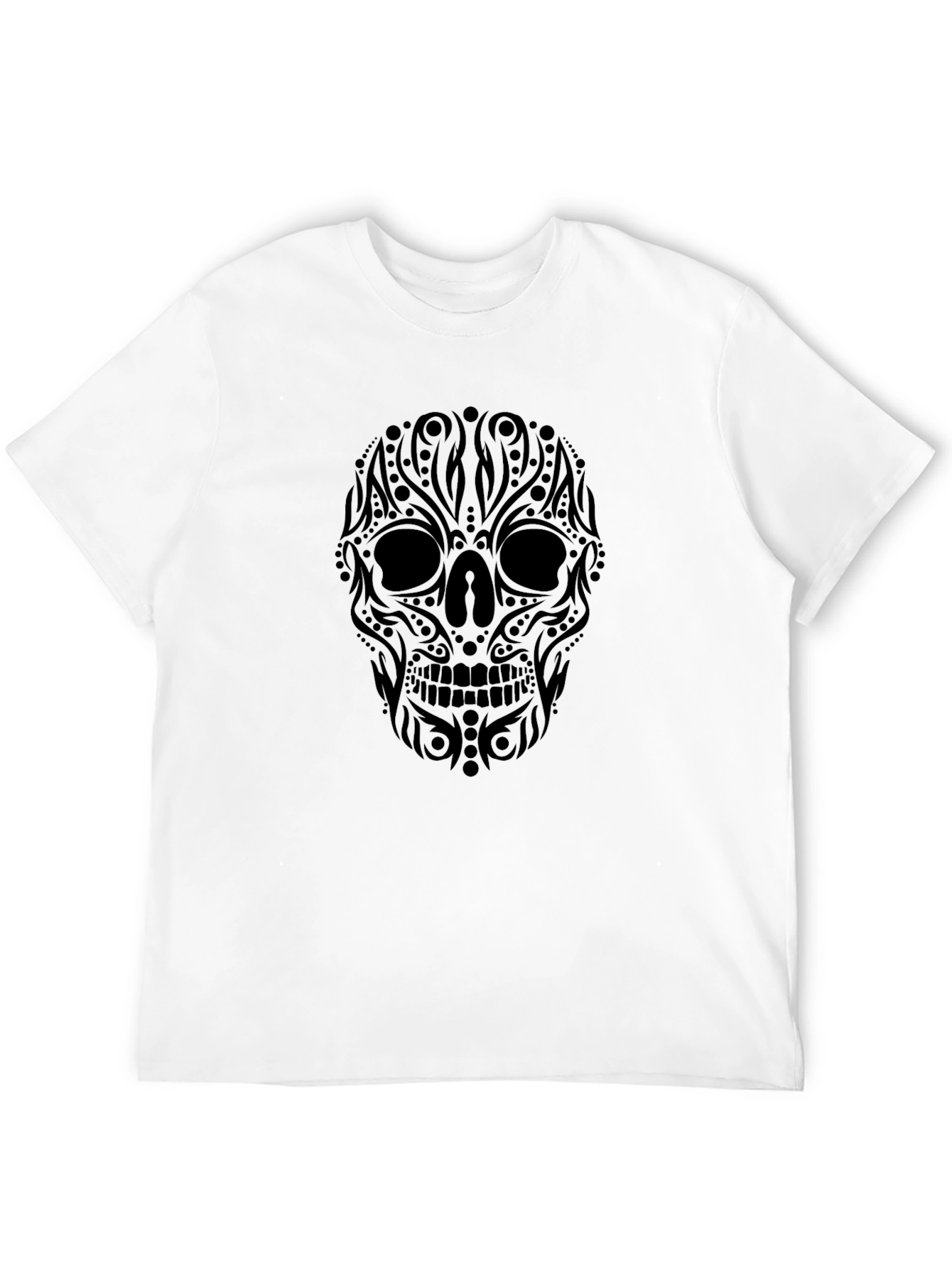 Black Skull Graphic T-Shirt - Stylish Menswear