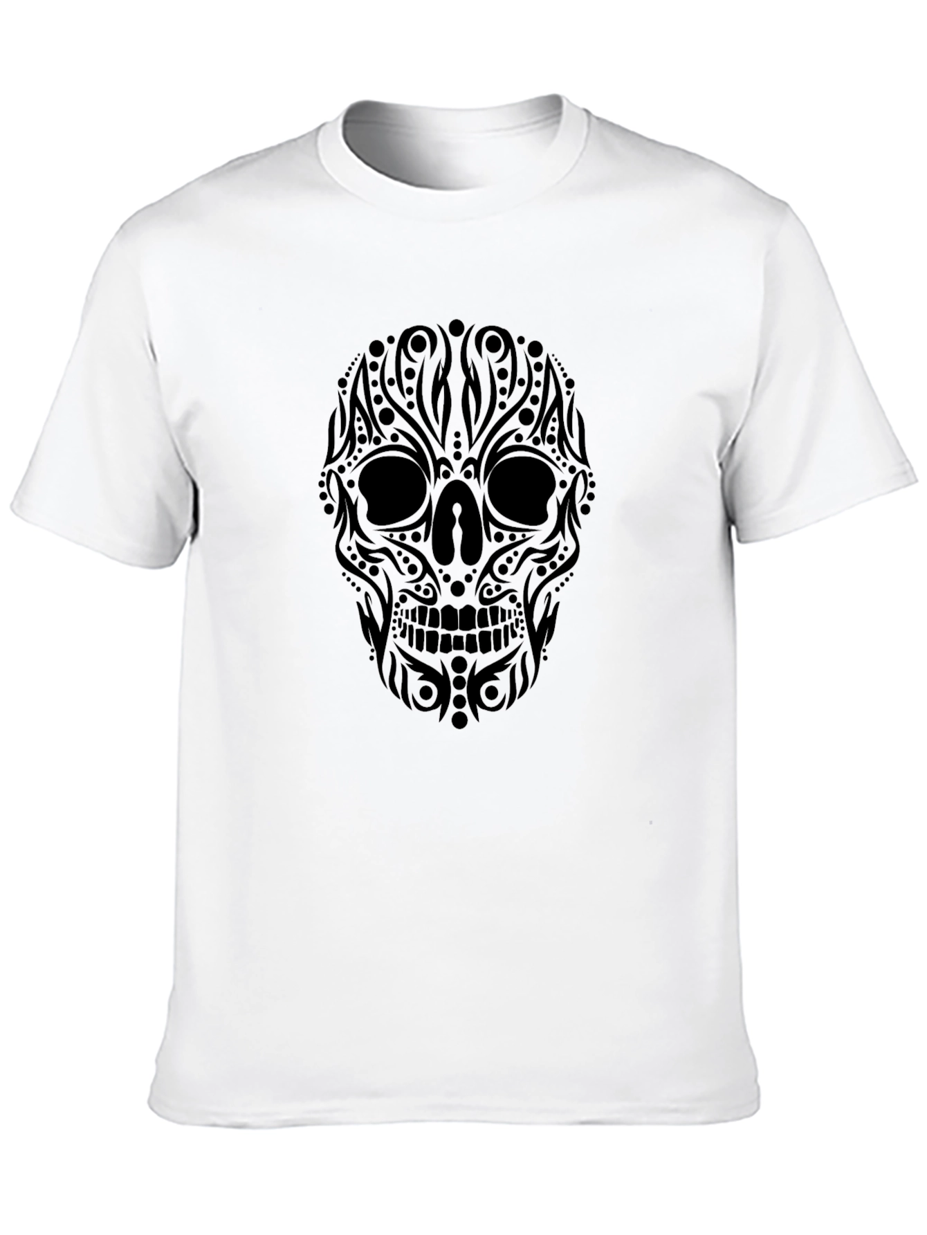 Black Skull Graphic T-Shirt - Stylish Menswear