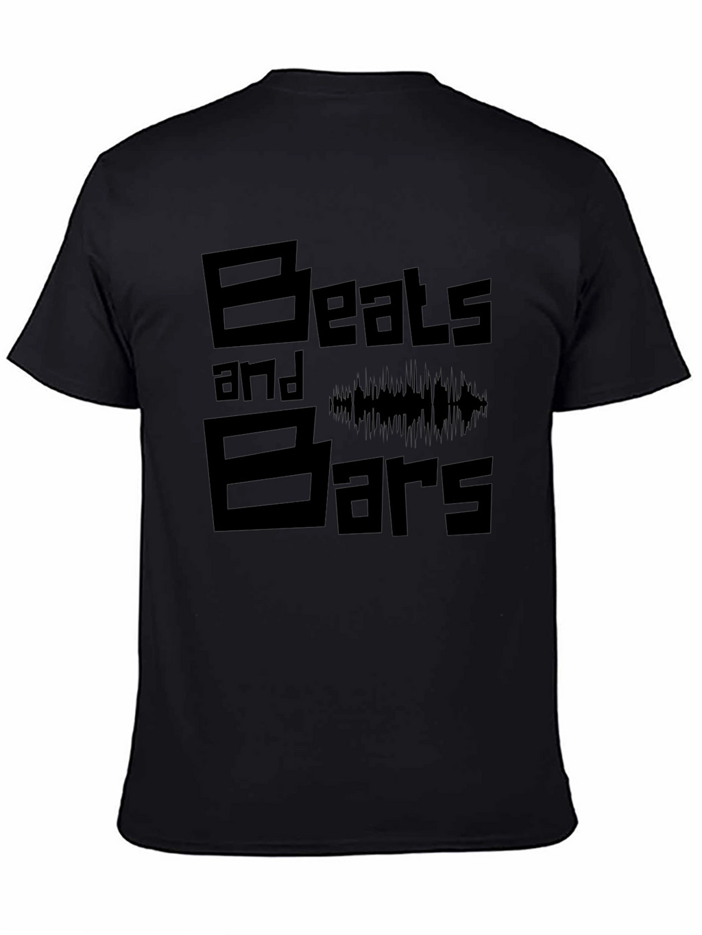 Beats and Bars Black Graphic Tee