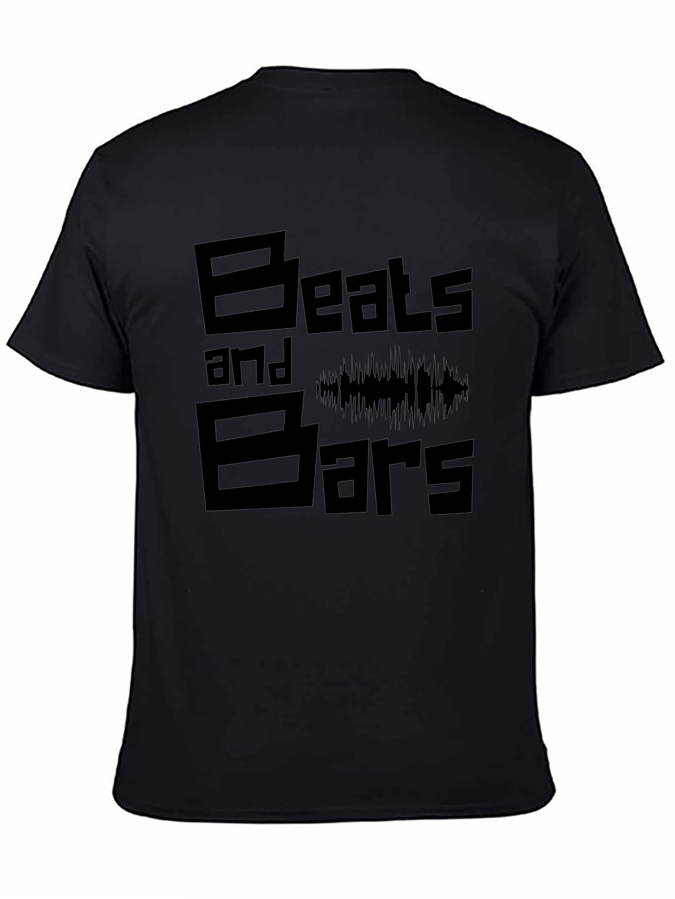 Beats and Bars Black Graphic Tee