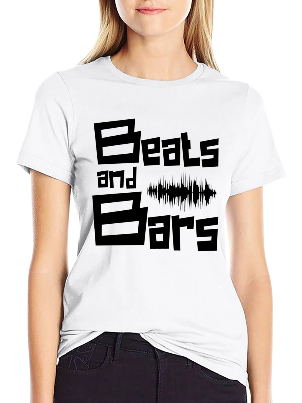 Beats and Bars Black Graphic Tee