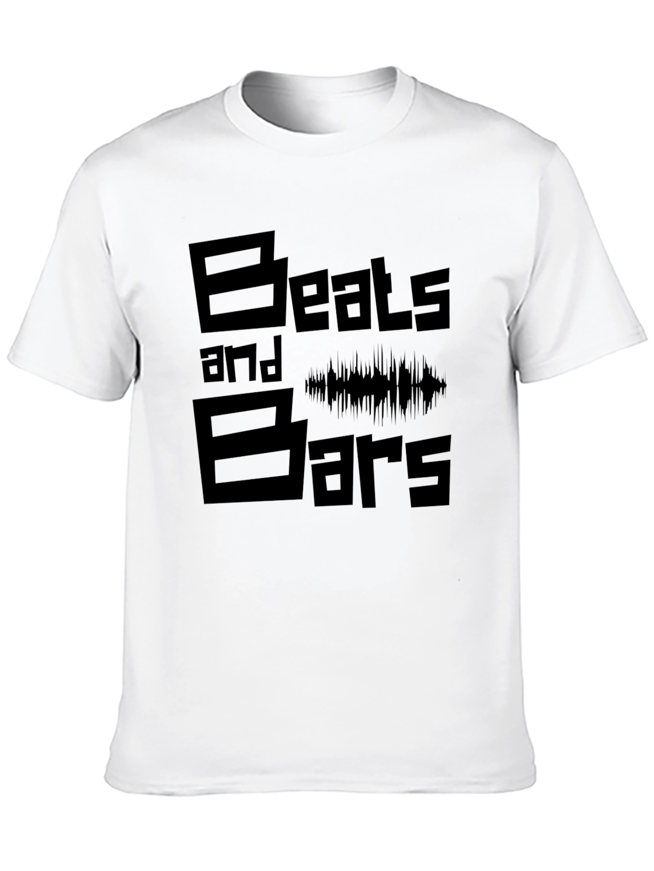 Beats and Bars Black Graphic Tee