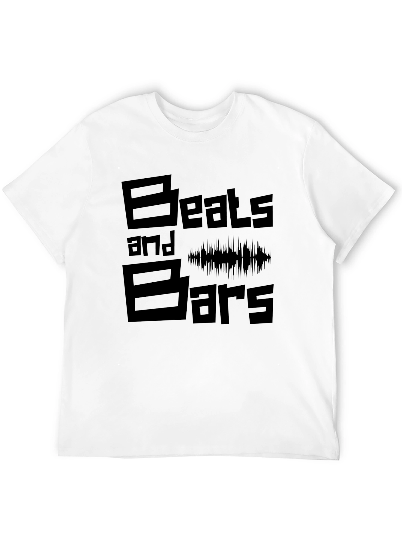 Beats and Bars Black Graphic Tee