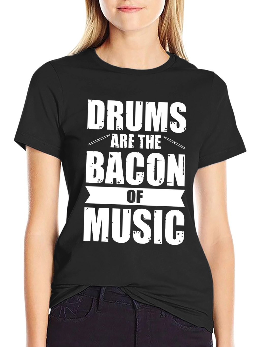 Drums Are The Bacon of Music Graphic Tee