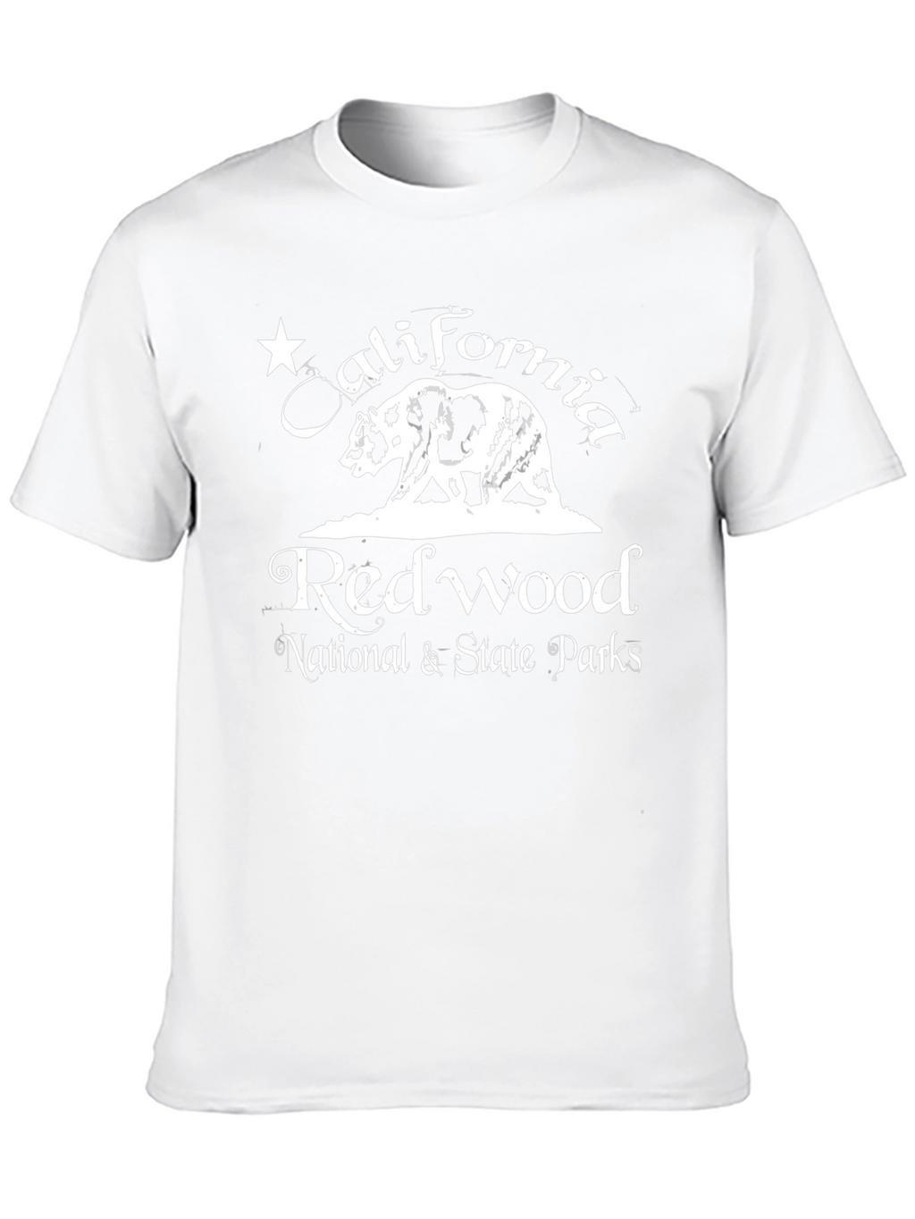 California Redwood National Parks Black T-Shirt