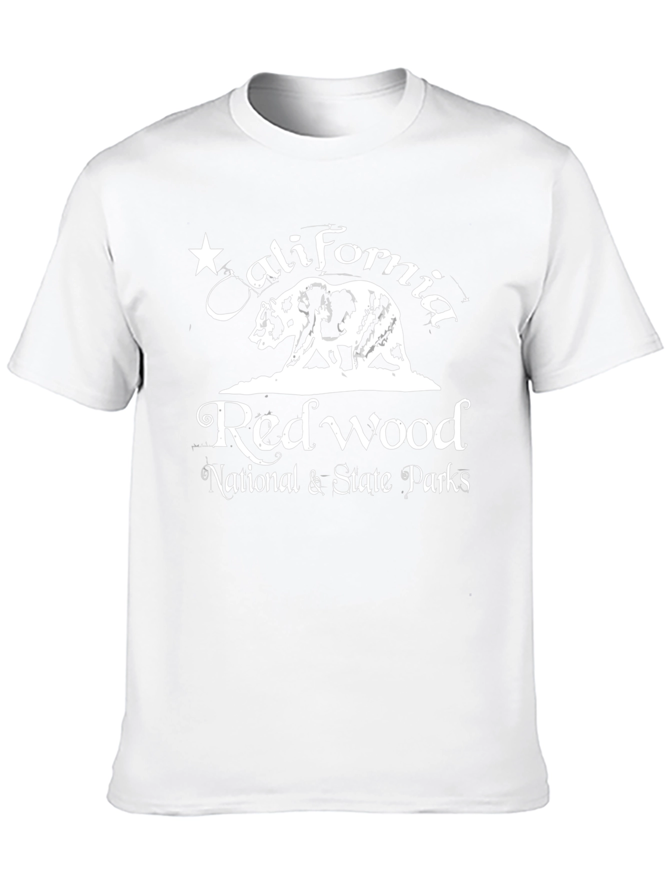 California Redwood National Parks Black T-Shirt