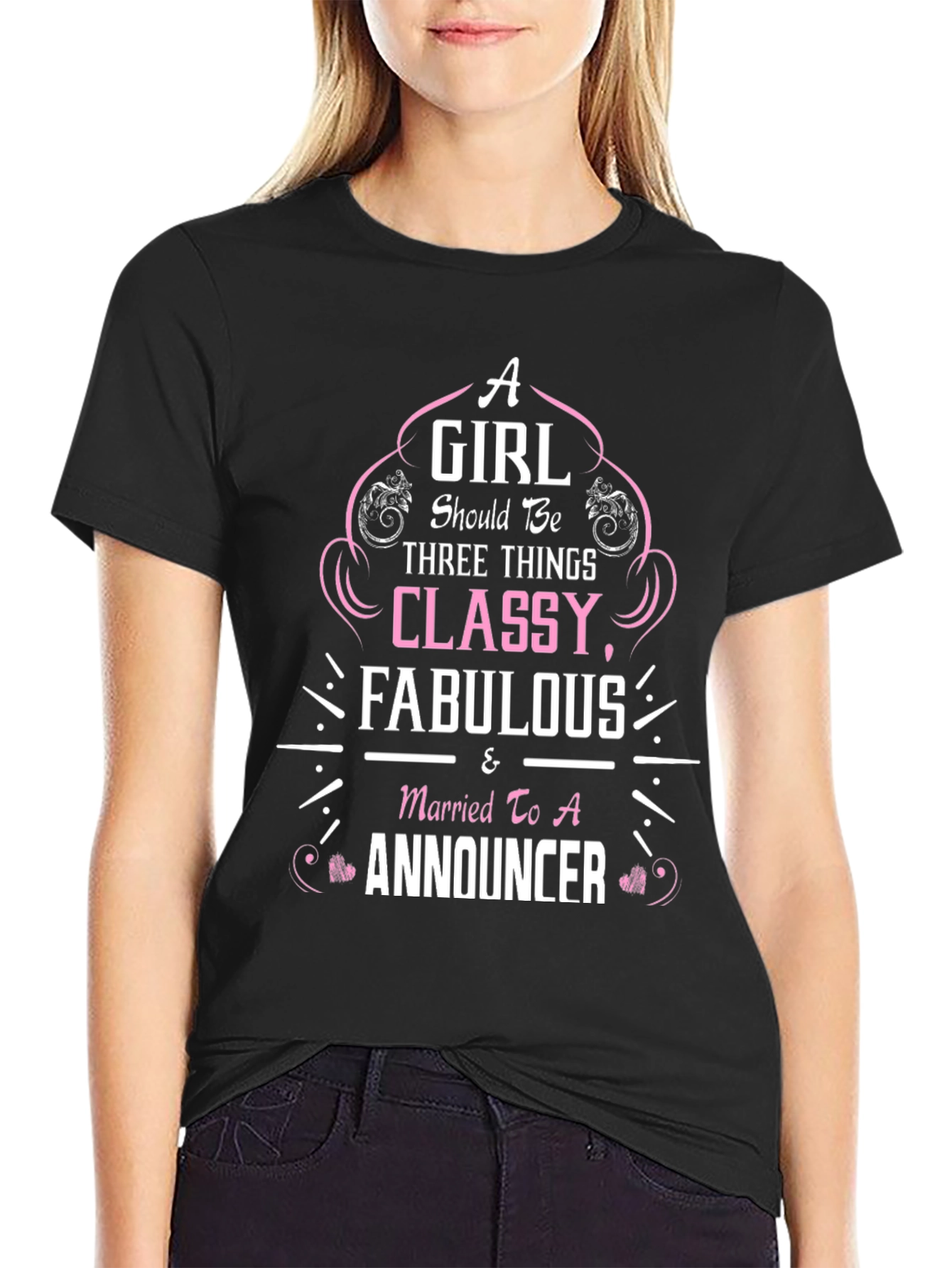 Classy Fabulous Announcer T-Shirt